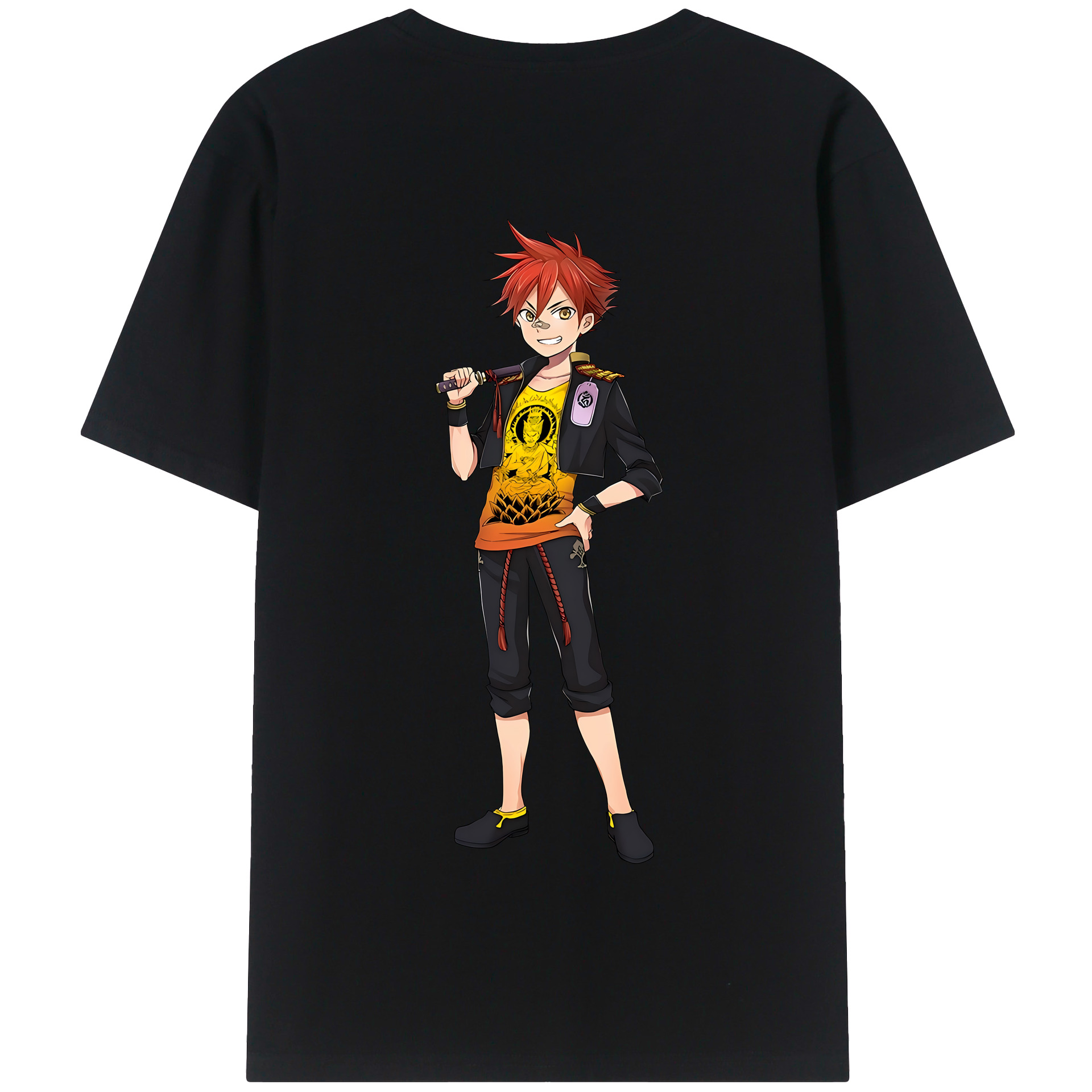 （画像用） 刀剣乱舞 Touken Ranbu 綿100％半袖Tシャツ（背面プリント）