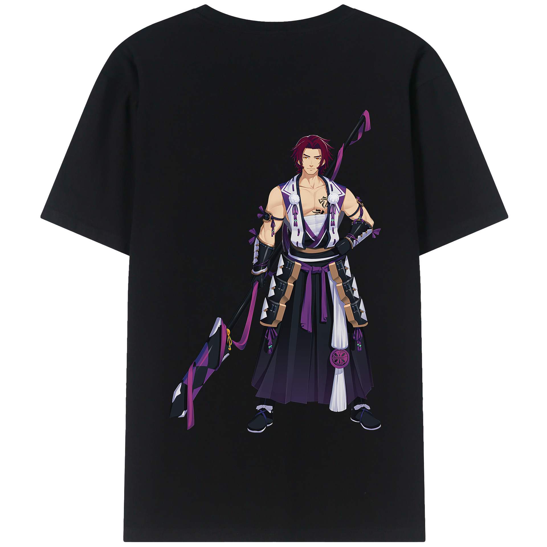 （画像用） 刀剣乱舞 Touken Ranbu 綿100％半袖Tシャツ（背面プリント）