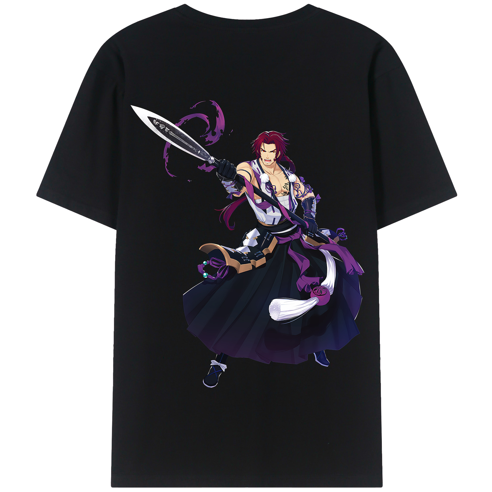 （画像用） 刀剣乱舞 Touken Ranbu 綿100％半袖Tシャツ（背面プリント）