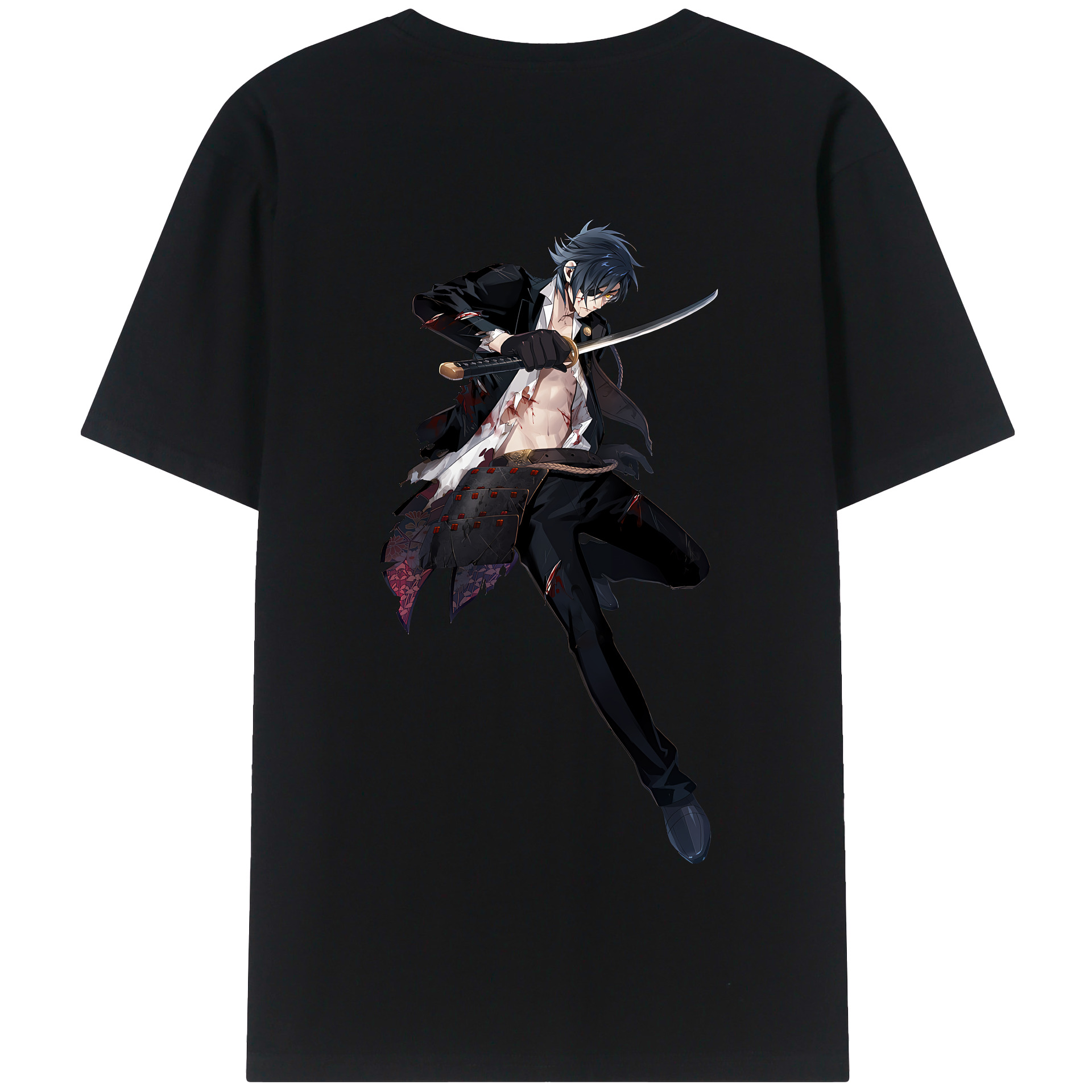 （画像用） 刀剣乱舞 Touken Ranbu 綿100％半袖Tシャツ（背面プリント）