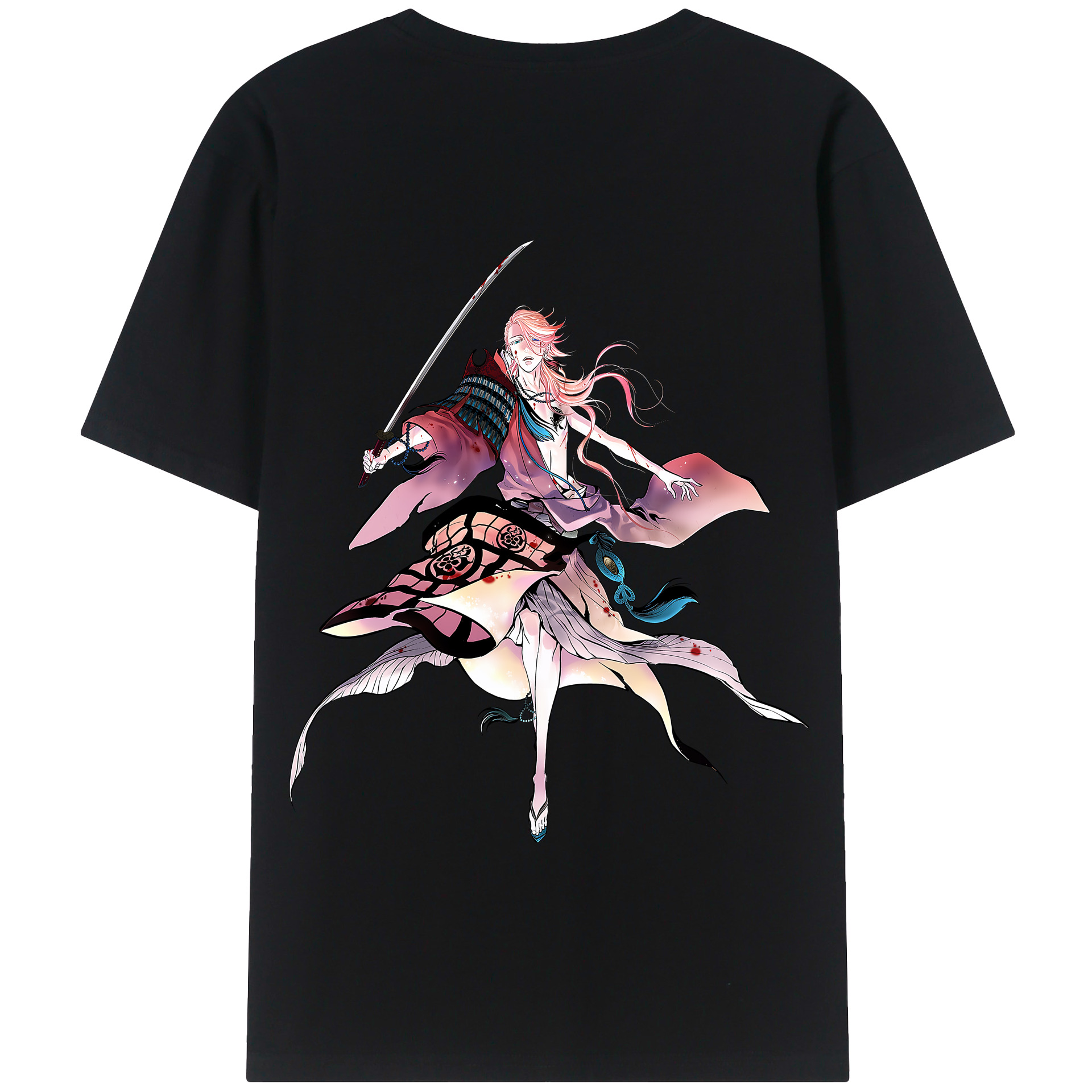 （画像用） 刀剣乱舞 Touken Ranbu 綿100％半袖Tシャツ（背面プリント）