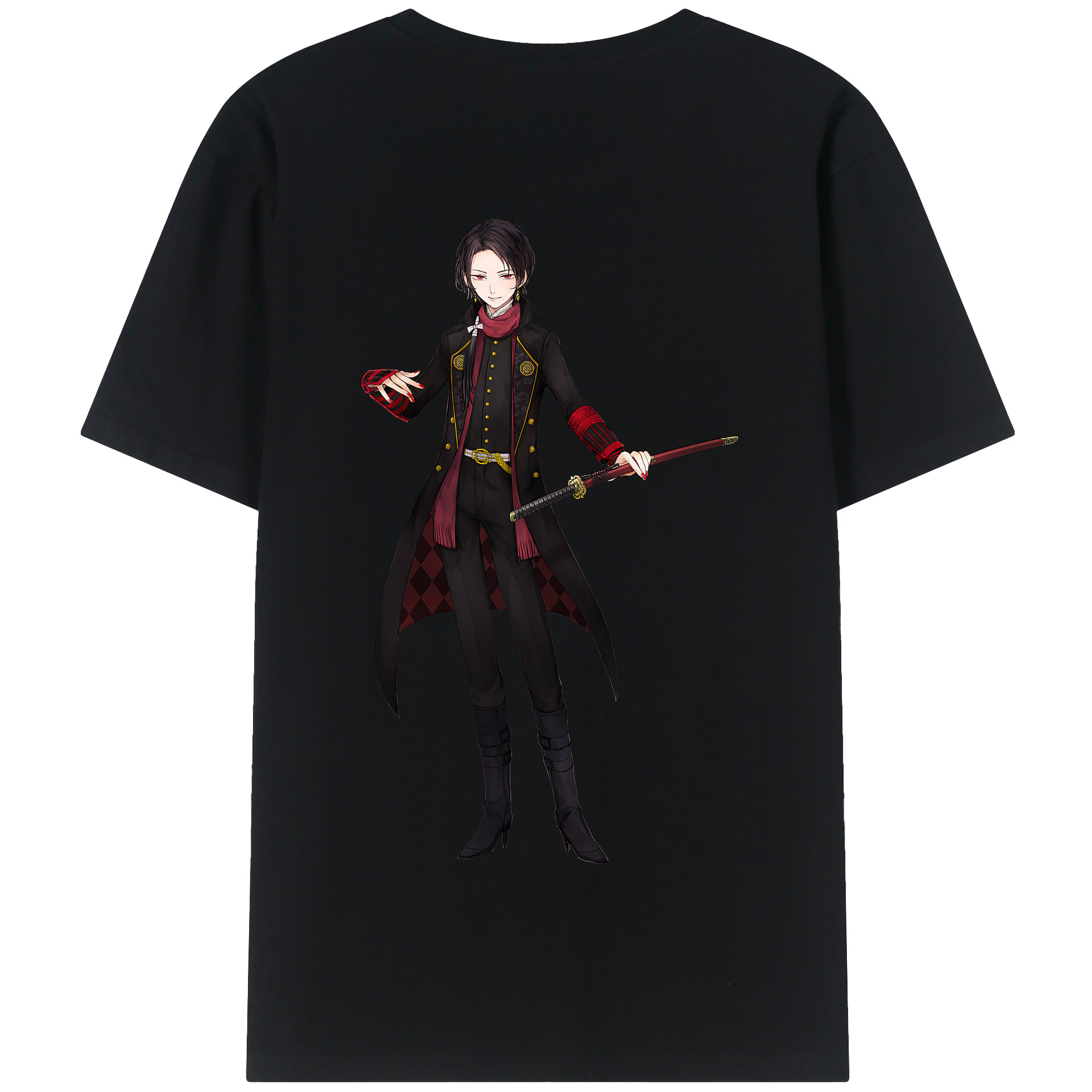 （画像用） 刀剣乱舞 Touken Ranbu 綿100％半袖Tシャツ（背面プリント）