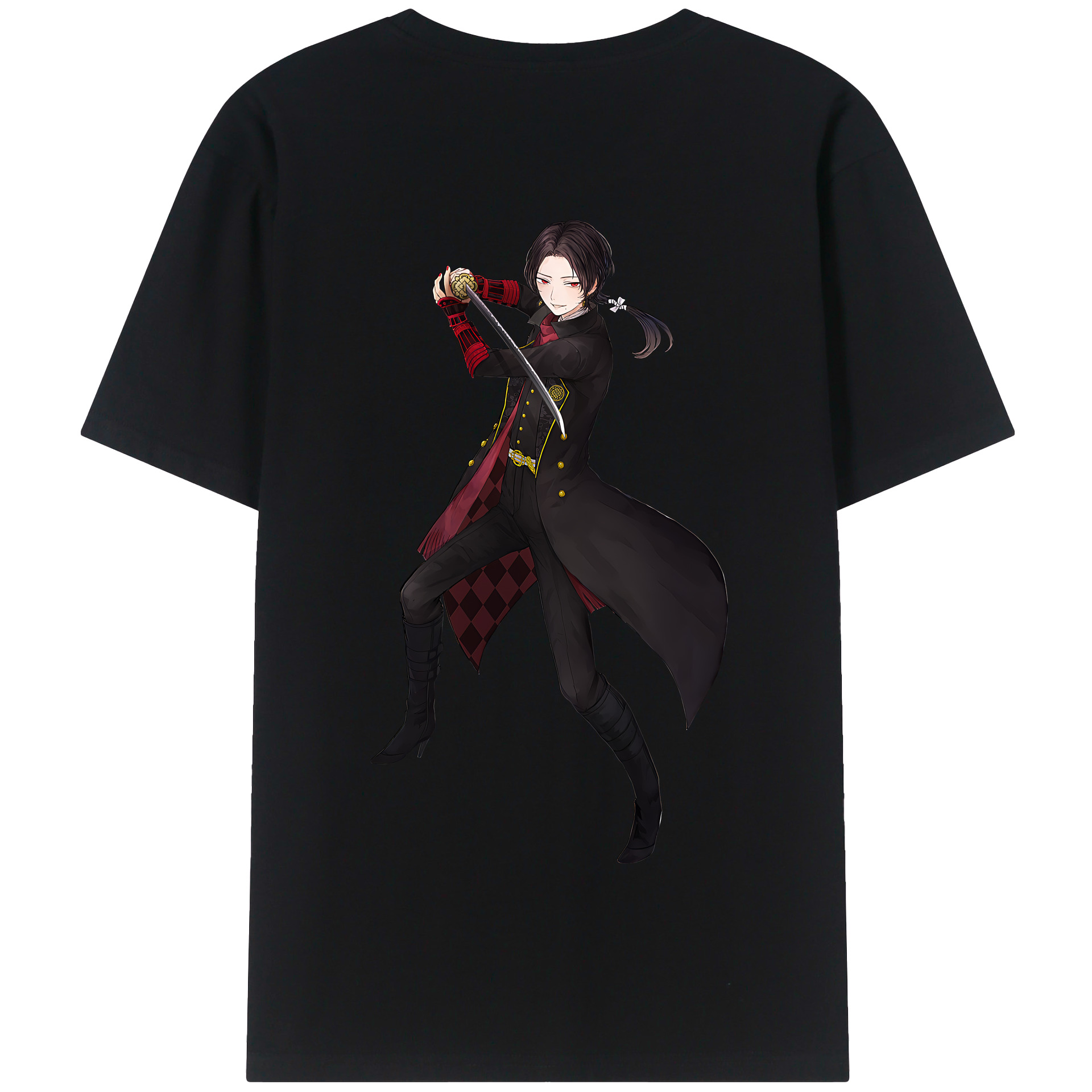 （画像用） 刀剣乱舞 Touken Ranbu 綿100％半袖Tシャツ（背面プリント）
