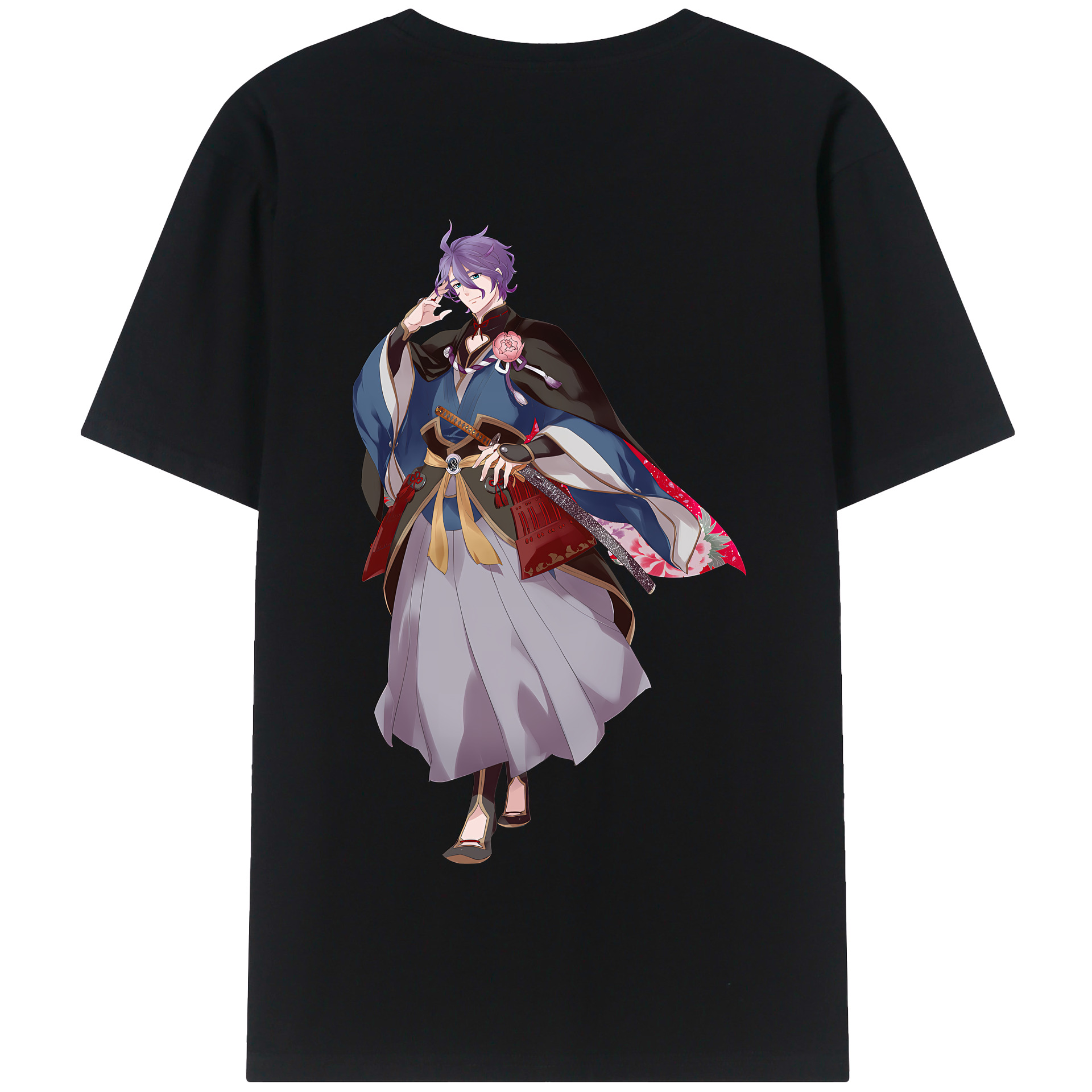 （画像用） 刀剣乱舞 Touken Ranbu 綿100％半袖Tシャツ（背面プリント）