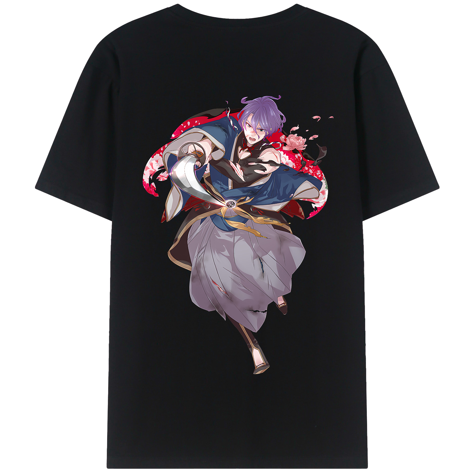 （画像用） 刀剣乱舞 Touken Ranbu 綿100％半袖Tシャツ（背面プリント）