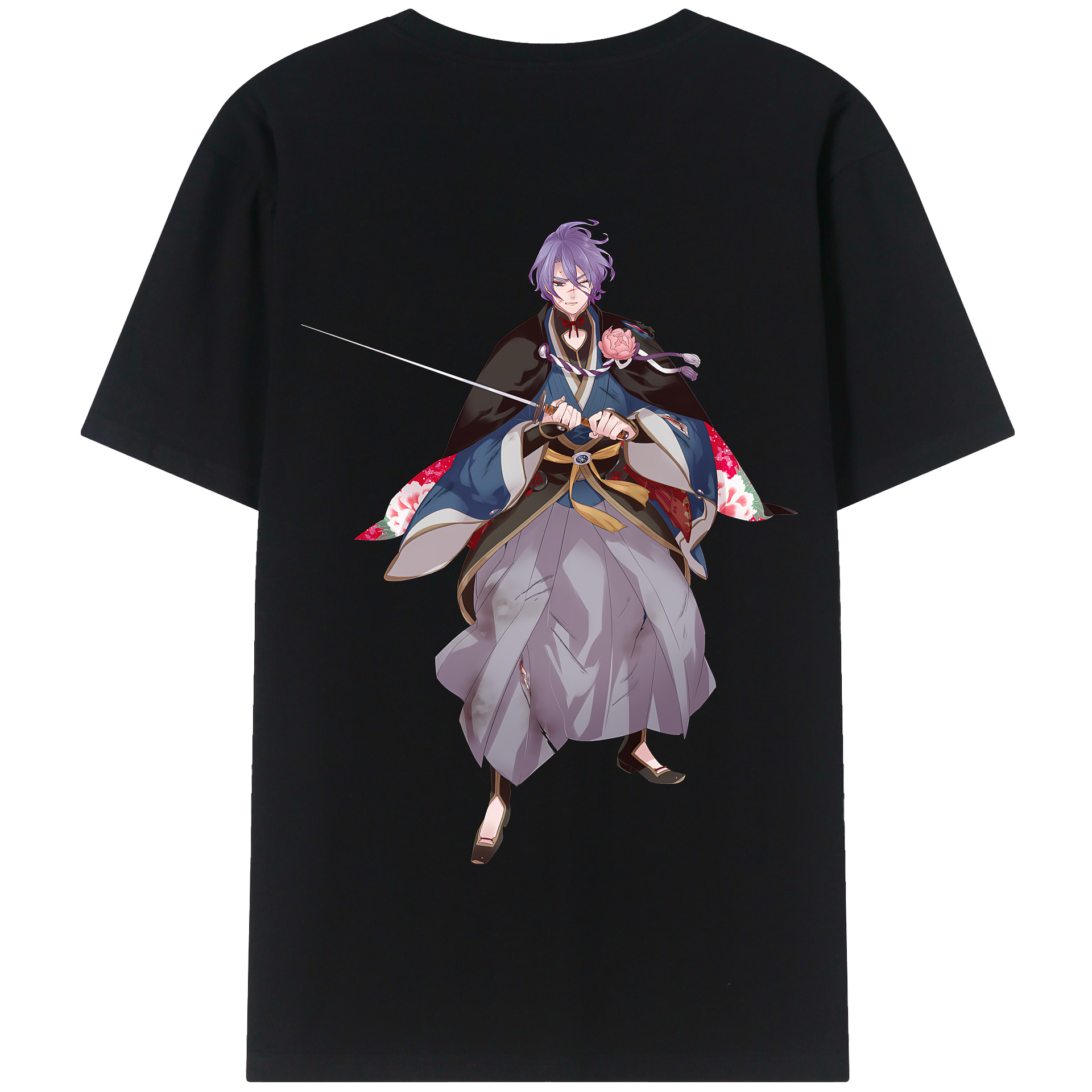 （画像用） 刀剣乱舞 Touken Ranbu 綿100％半袖Tシャツ（背面プリント）