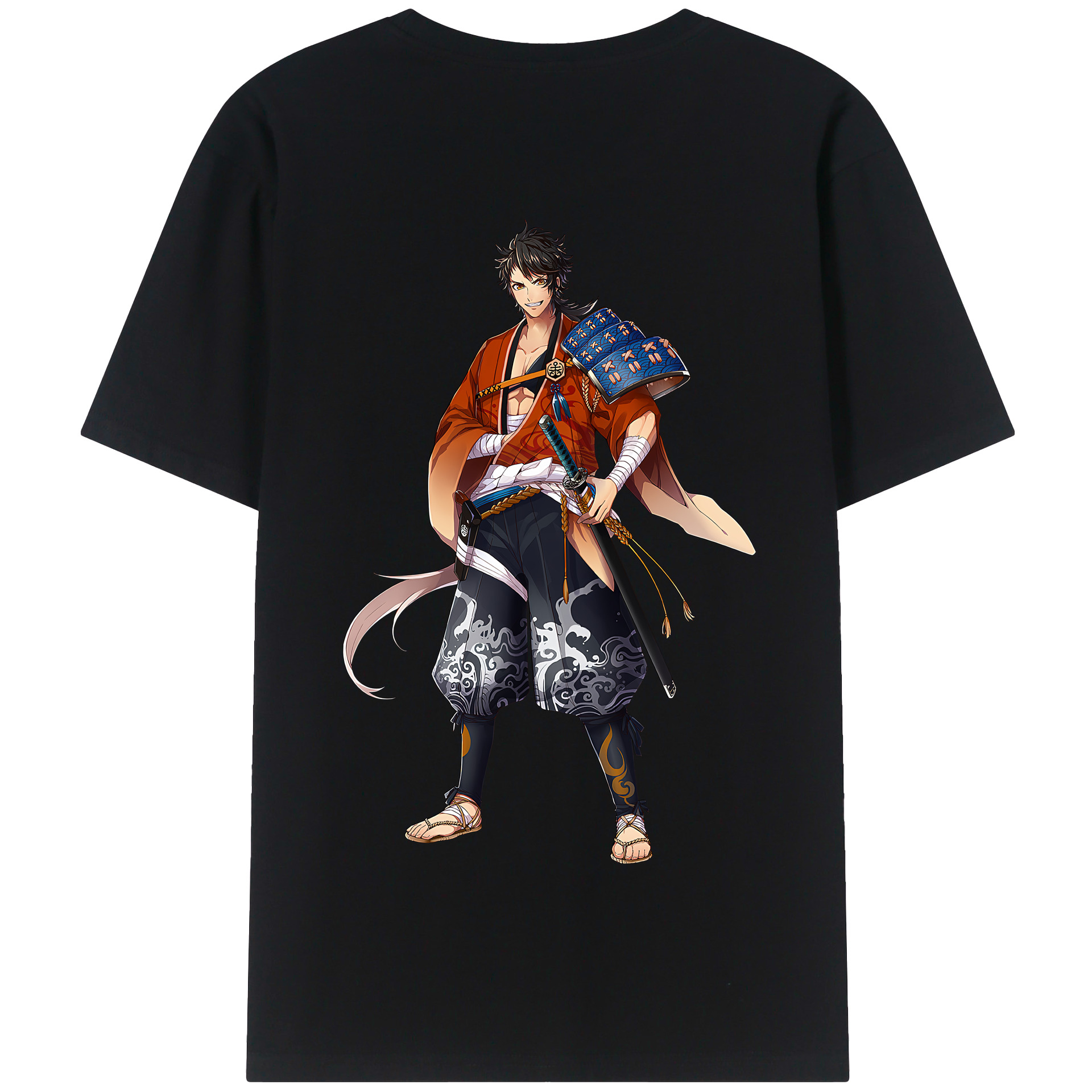 （画像用） 刀剣乱舞 Touken Ranbu 綿100％半袖Tシャツ（背面プリント）