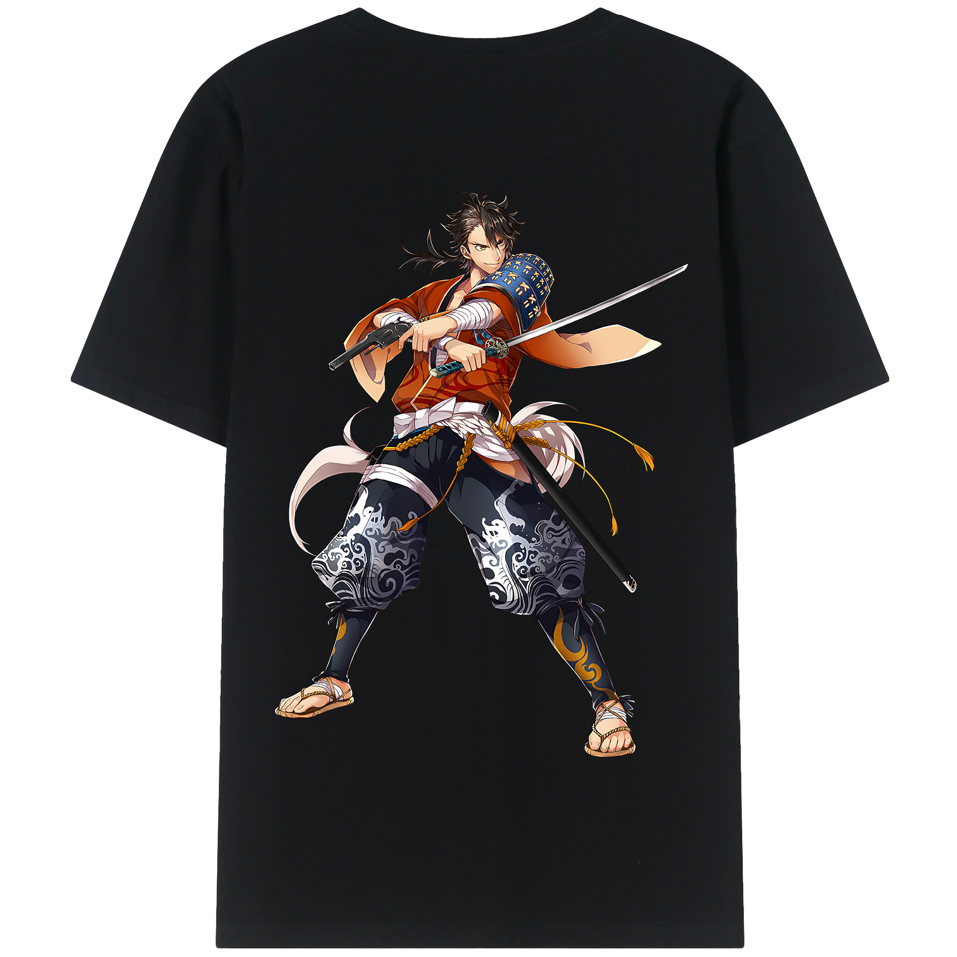 （画像用） 刀剣乱舞 Touken Ranbu 綿100％半袖Tシャツ（背面プリント）