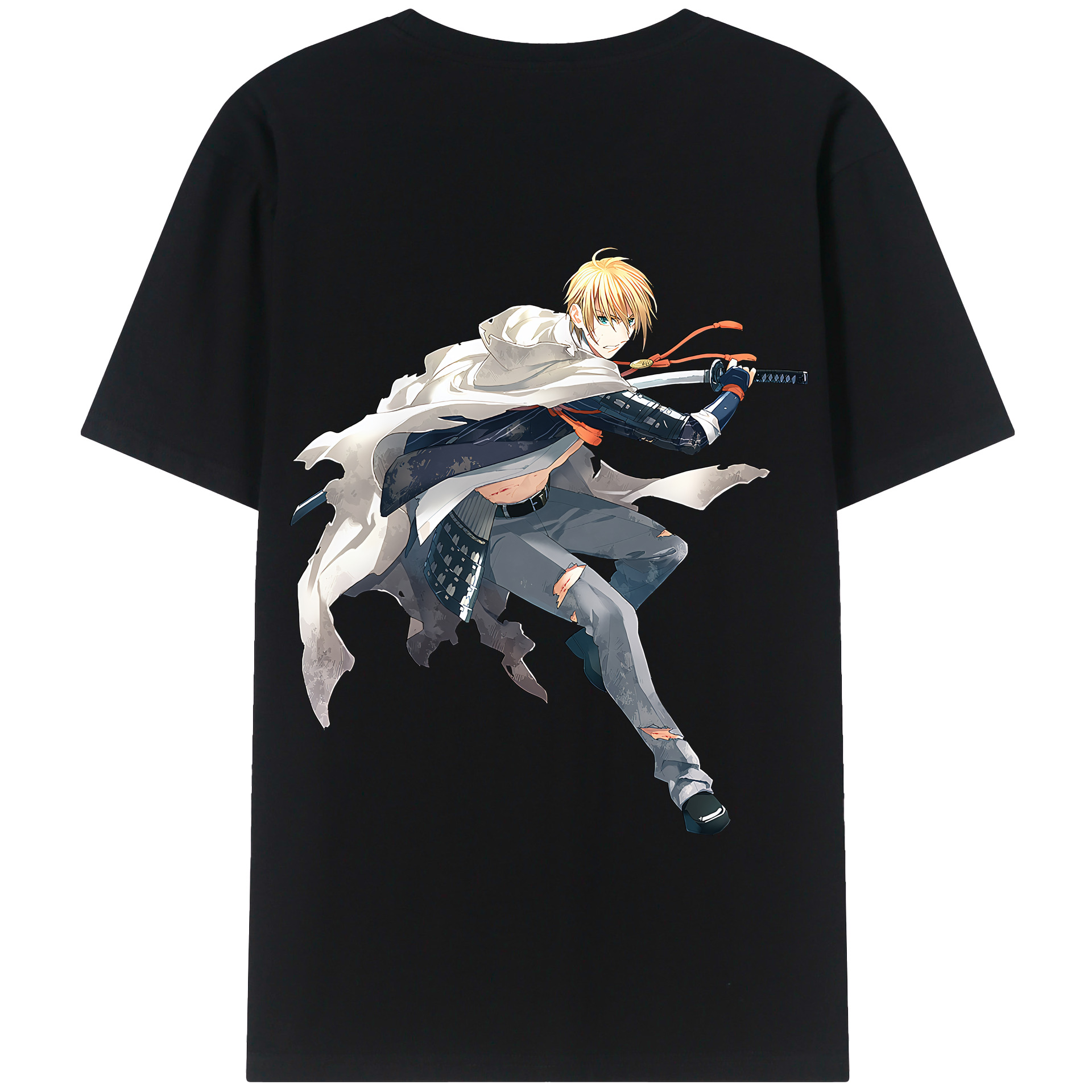 （画像用） 刀剣乱舞 Touken Ranbu 綿100％半袖Tシャツ（背面プリント）
