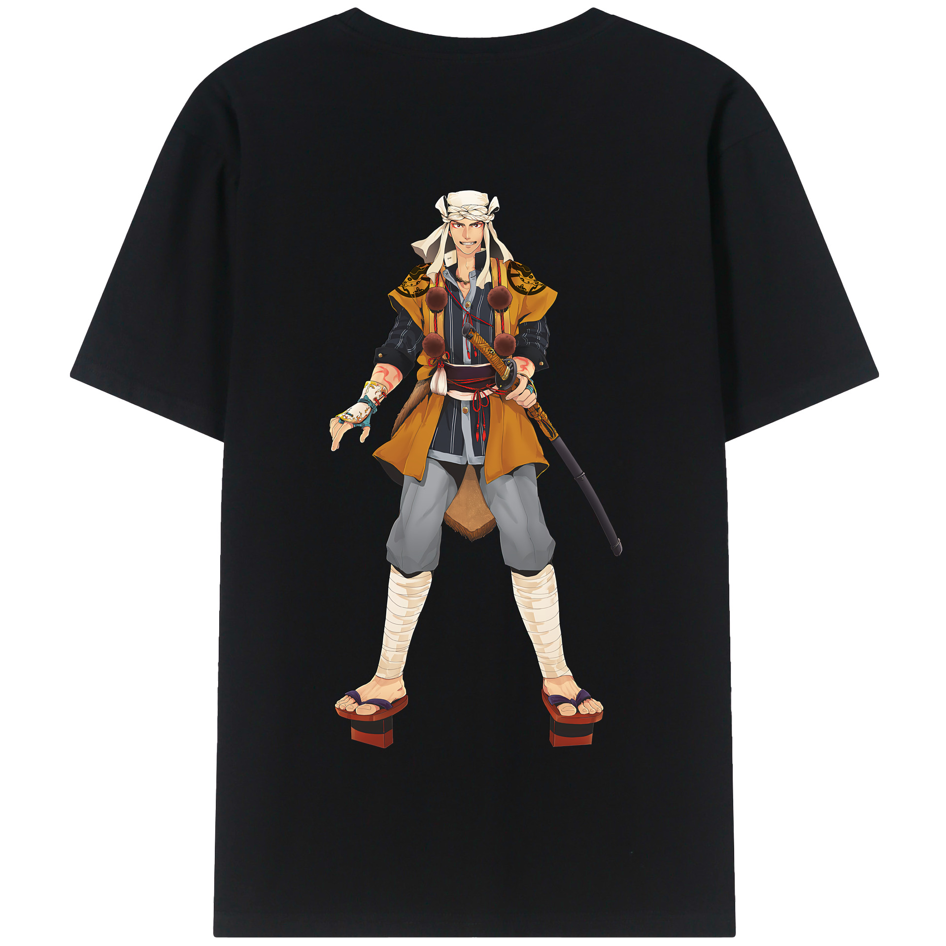 （画像用） 刀剣乱舞 Touken Ranbu 綿100％半袖Tシャツ（背面プリント）