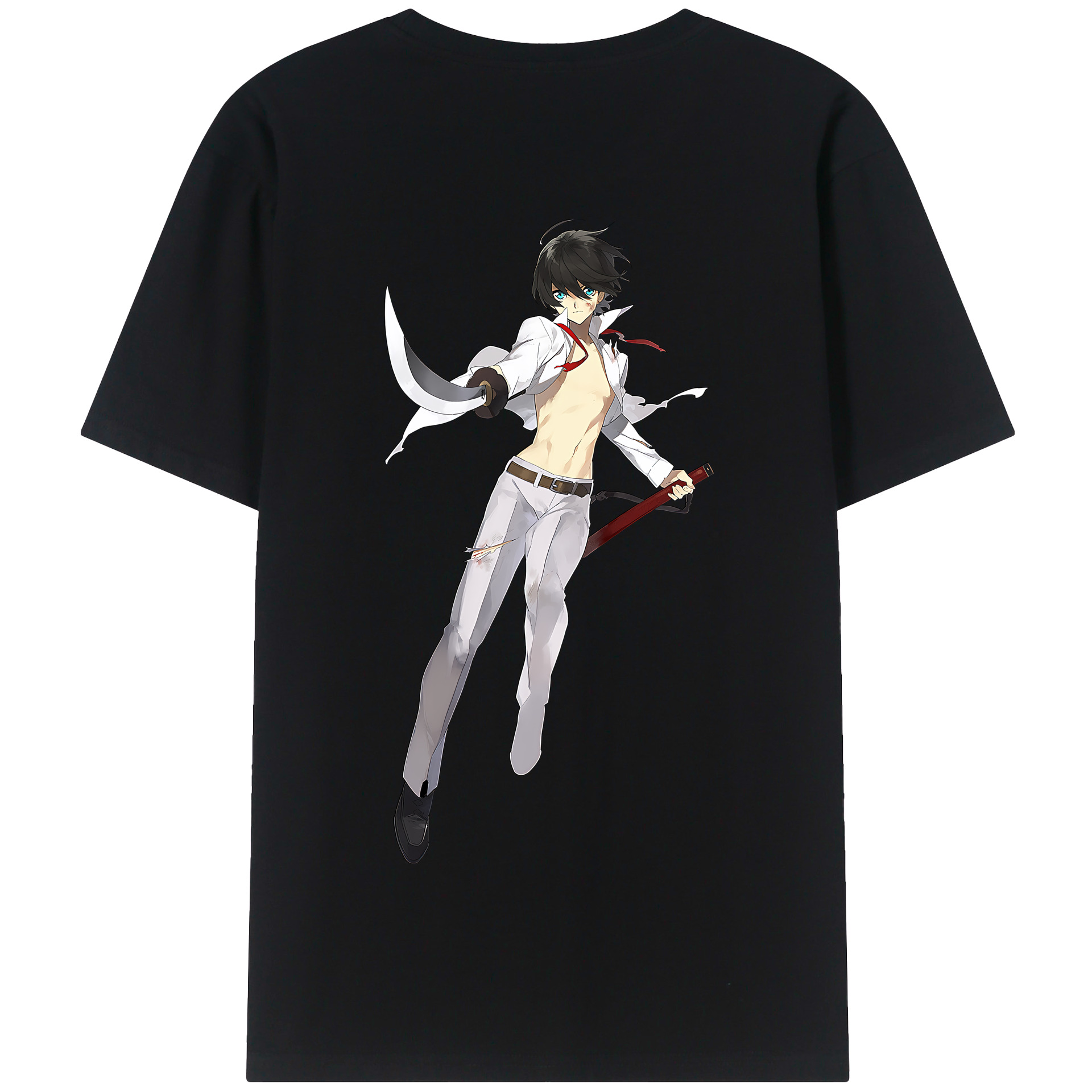 （画像用） 刀剣乱舞 Touken Ranbu 綿100％半袖Tシャツ（背面プリント）