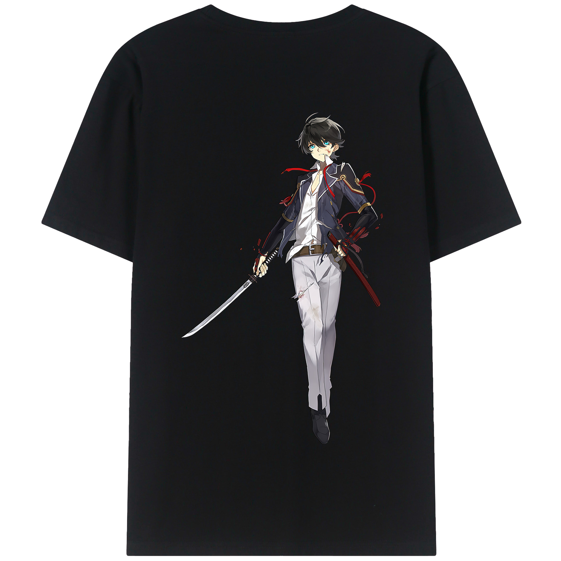 （画像用） 刀剣乱舞 Touken Ranbu 綿100％半袖Tシャツ（背面プリント）