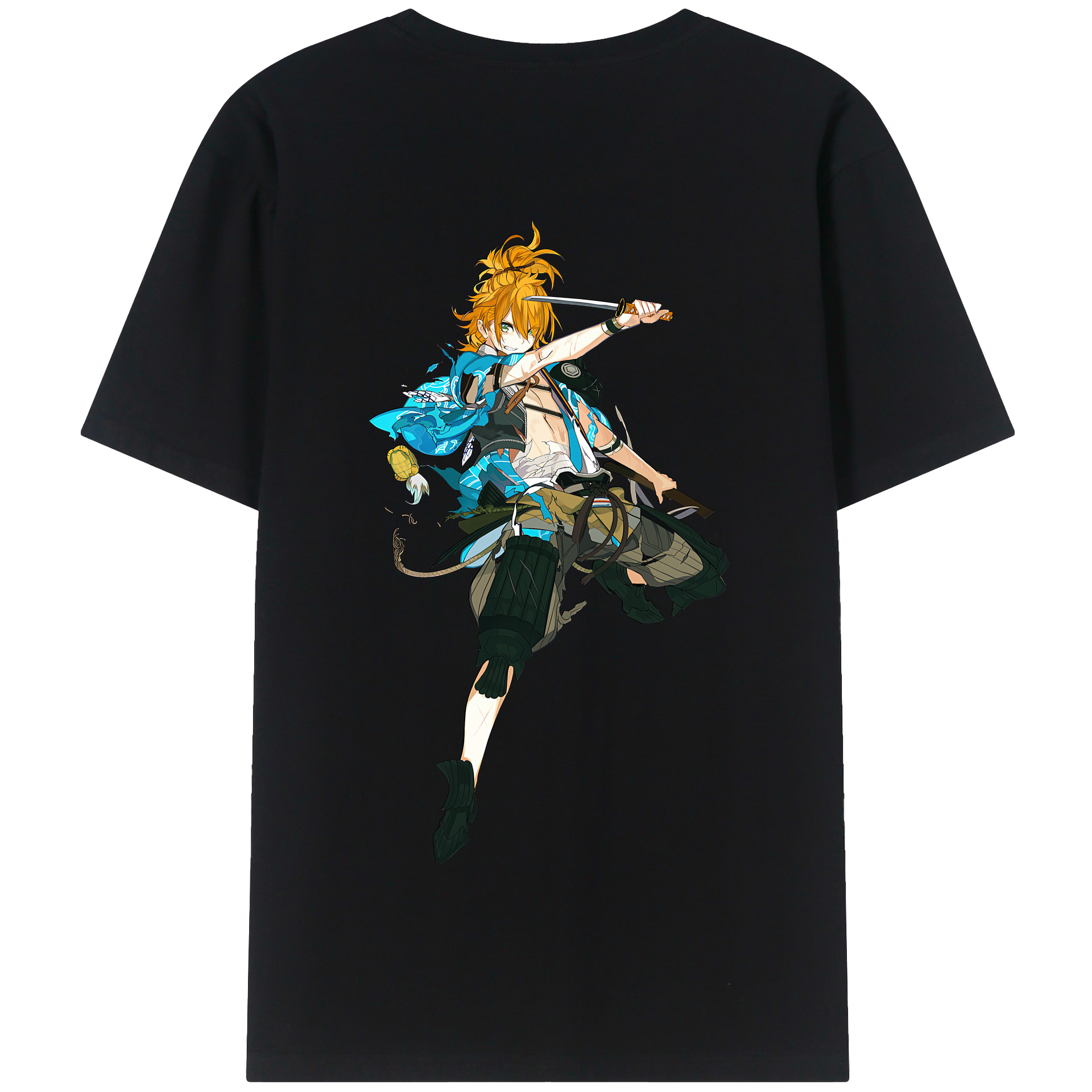 （画像用） 刀剣乱舞 Touken Ranbu 綿100％半袖Tシャツ（背面プリント）