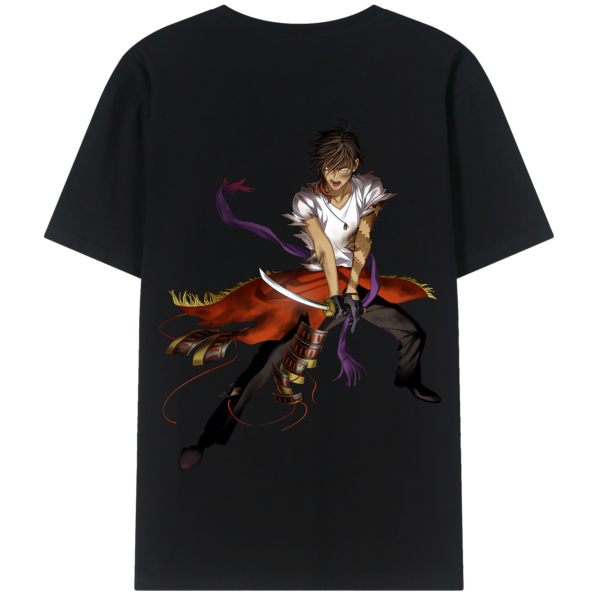 （画像用） 刀剣乱舞 Touken Ranbu 綿100％半袖Tシャツ（背面プリント）