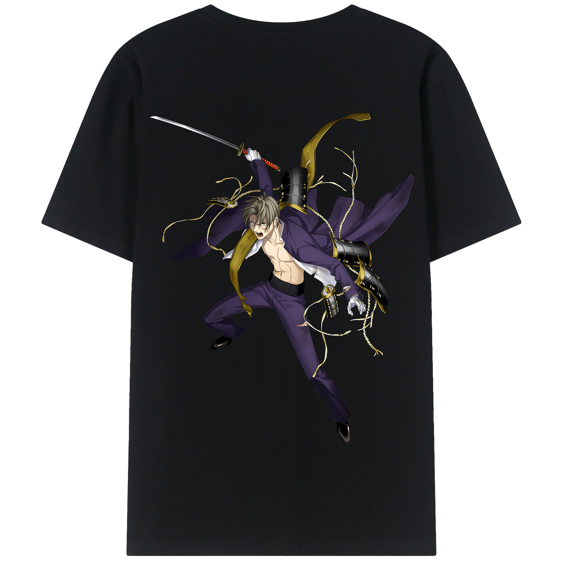 （画像用） 刀剣乱舞 Touken Ranbu 綿100％半袖Tシャツ（背面プリント）