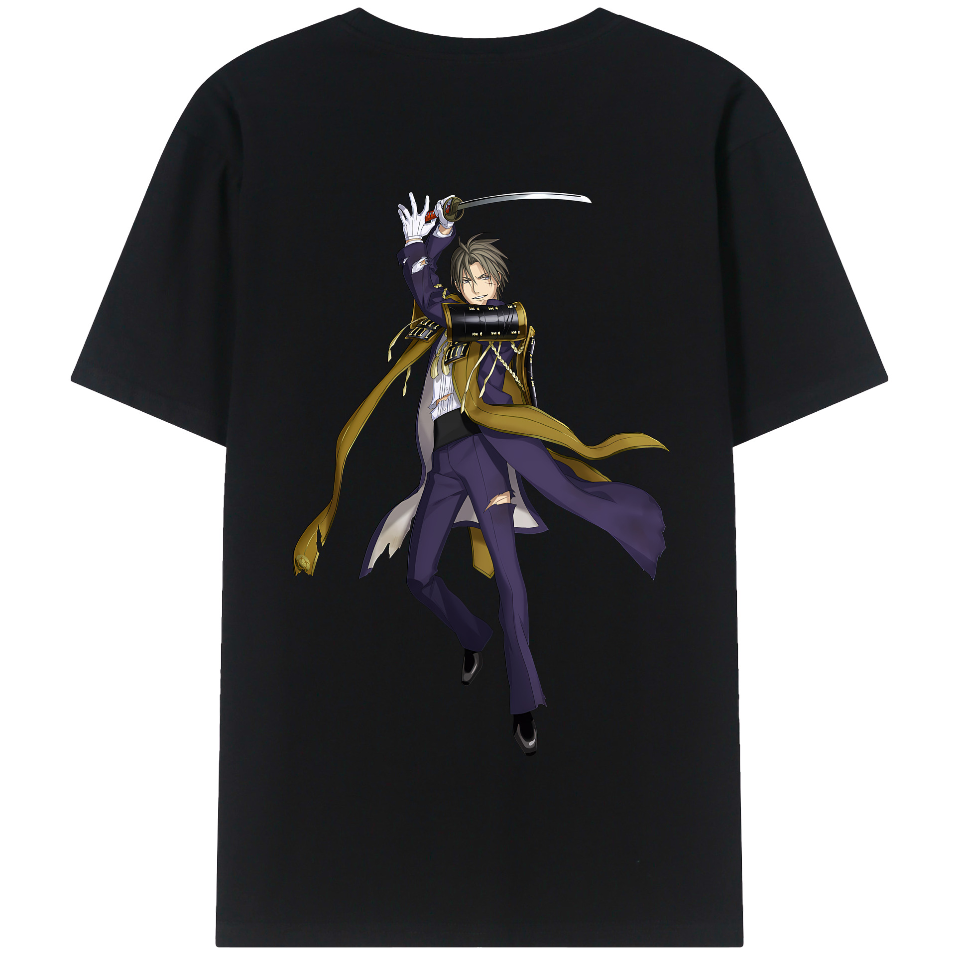 （画像用） 刀剣乱舞 Touken Ranbu 綿100％半袖Tシャツ（背面プリント）
