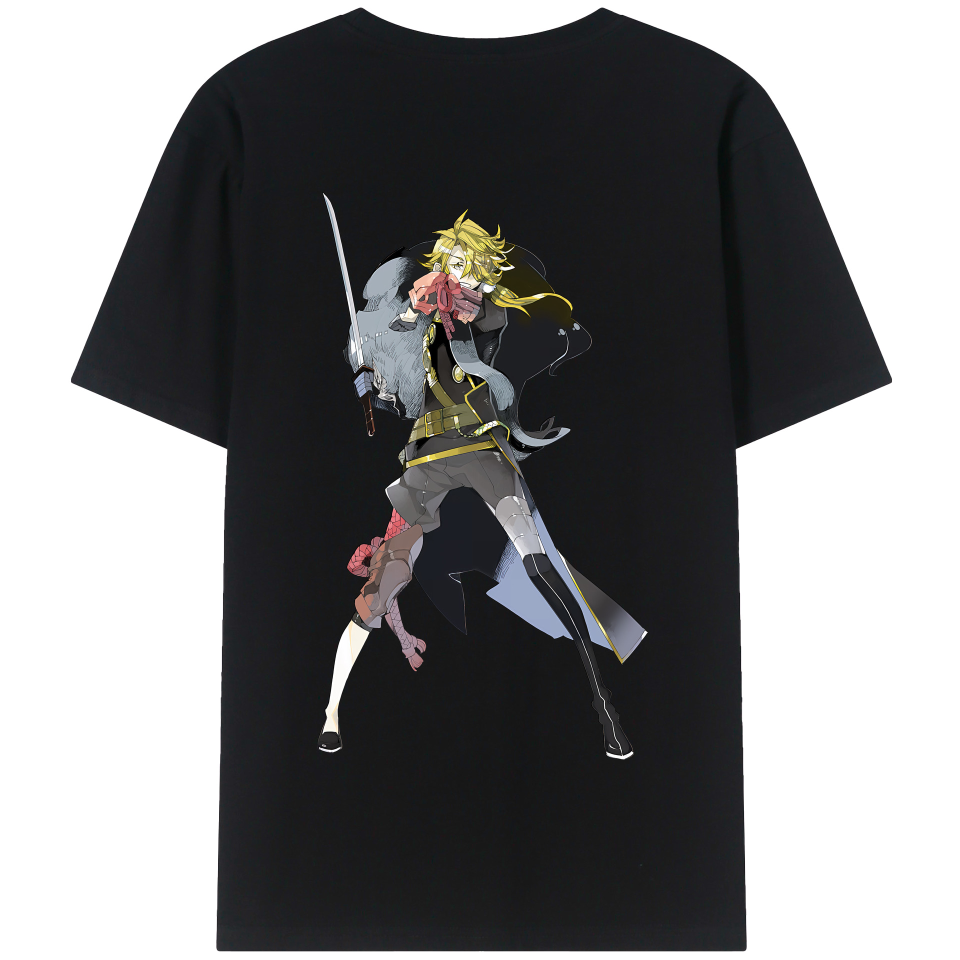 （画像用） 刀剣乱舞 Touken Ranbu 綿100％半袖Tシャツ（背面プリント）