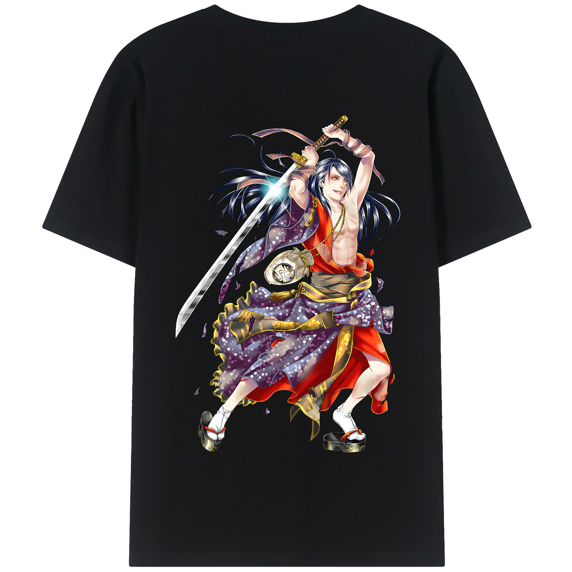 （画像用） 刀剣乱舞 Touken Ranbu 綿100％半袖Tシャツ（背面プリント）