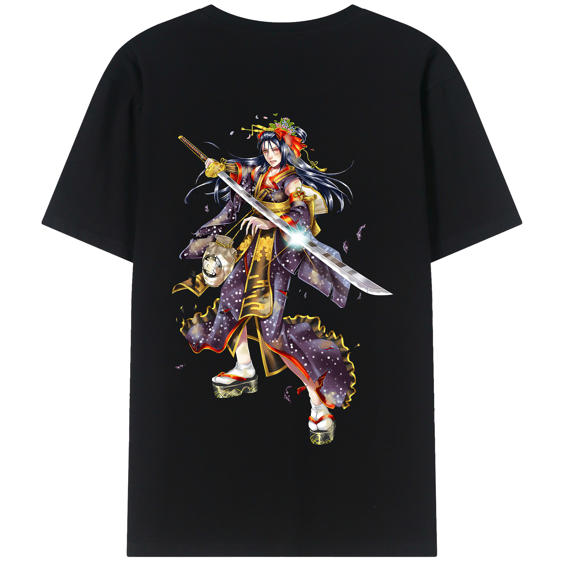 （画像用） 刀剣乱舞 Touken Ranbu 綿100％半袖Tシャツ（背面プリント）