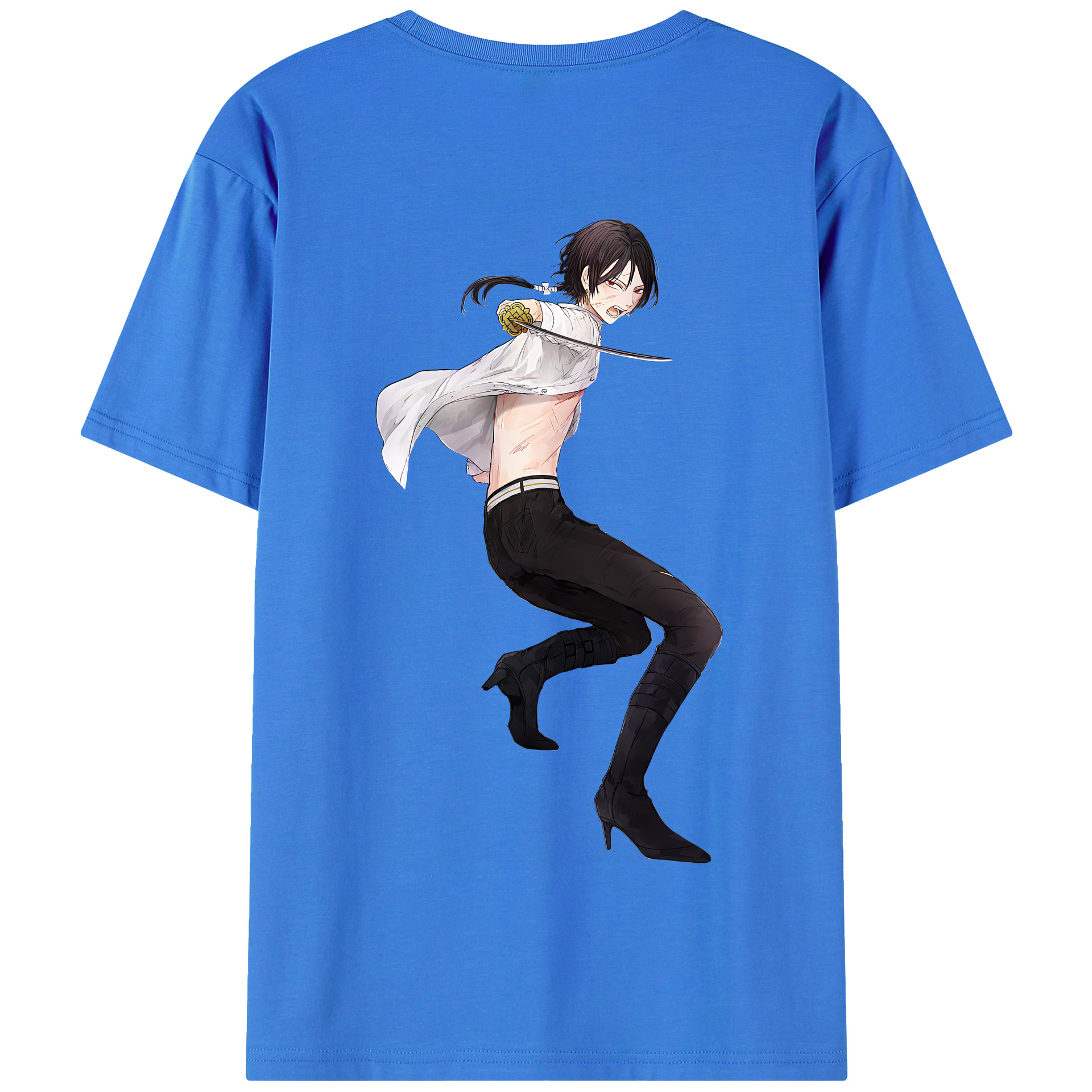 （画像用） 刀剣乱舞 Touken Ranbu 綿100％半袖Tシャツ（背面プリント）
