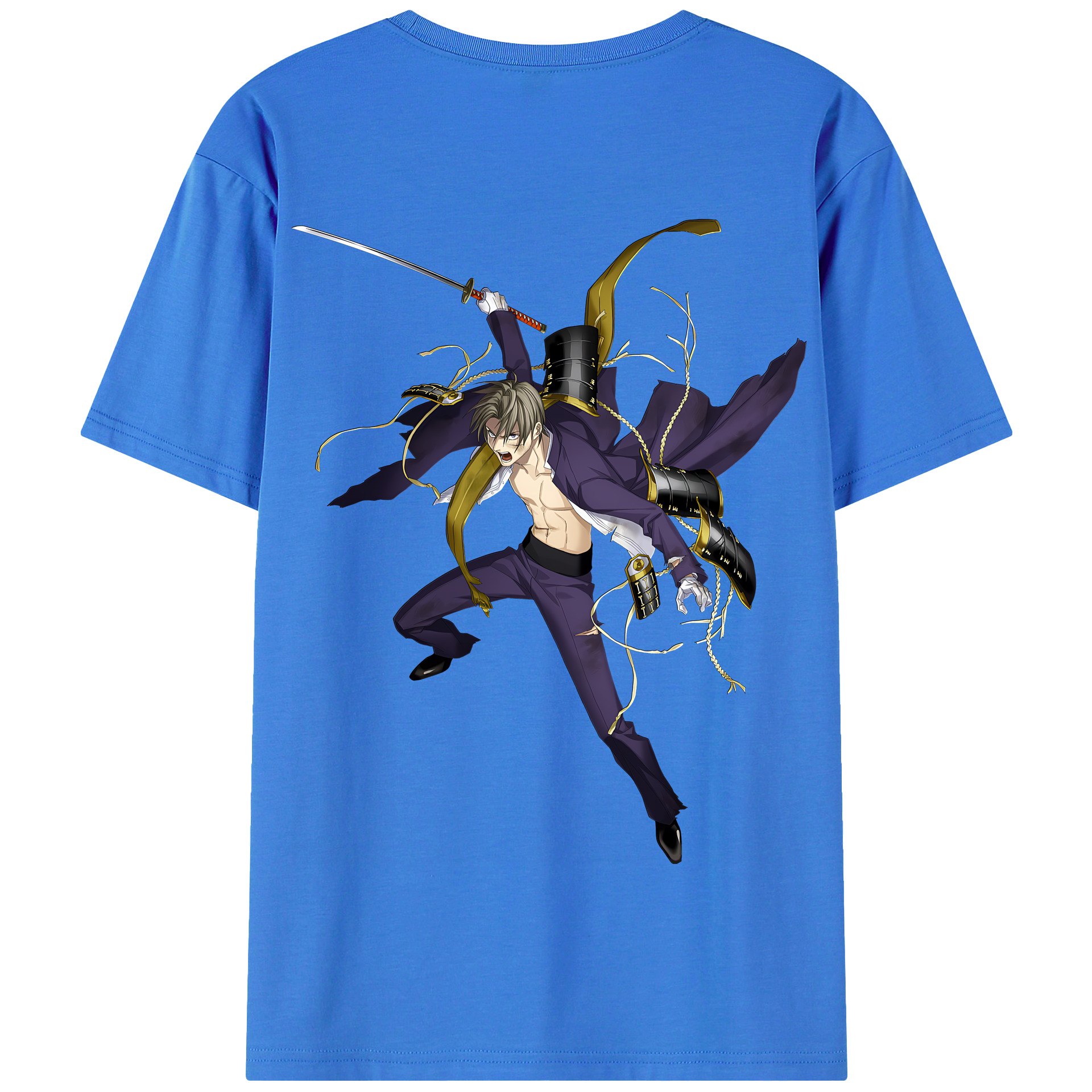 （画像用） 刀剣乱舞 Touken Ranbu 綿100％半袖Tシャツ（背面プリント）