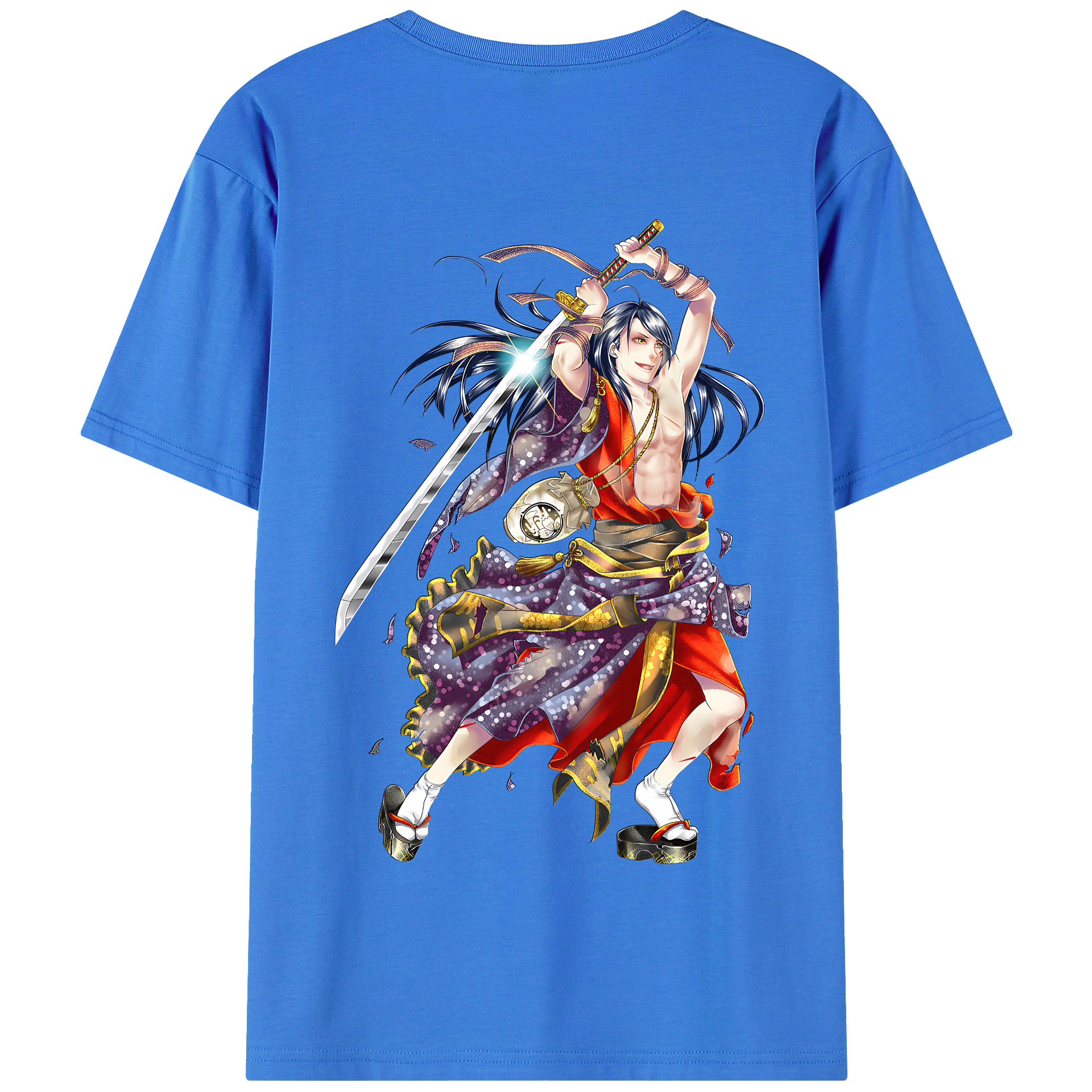 （画像用） 刀剣乱舞 Touken Ranbu 綿100％半袖Tシャツ（背面プリント）