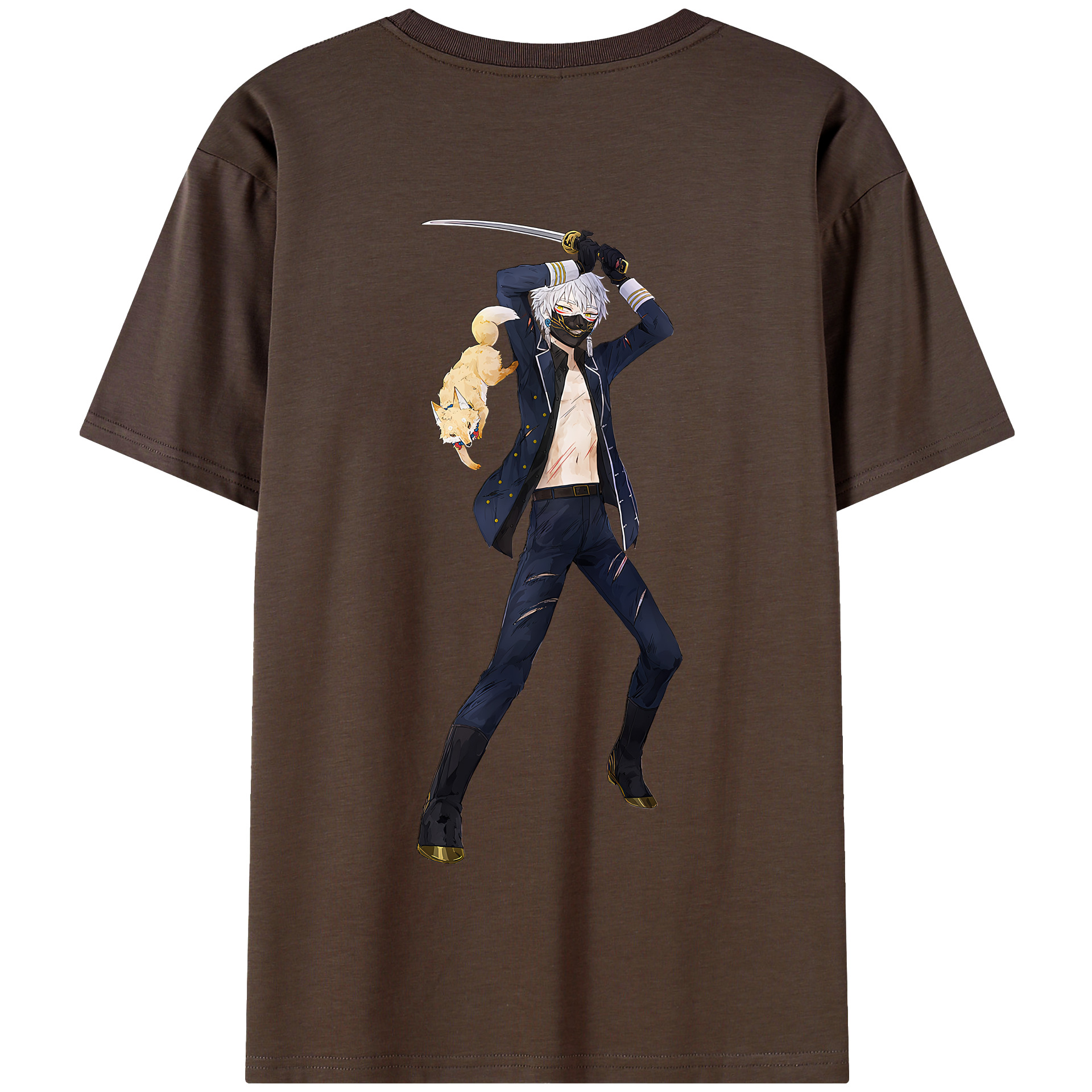 （画像用） 刀剣乱舞 Touken Ranbu 綿100％半袖Tシャツ（背面プリント）