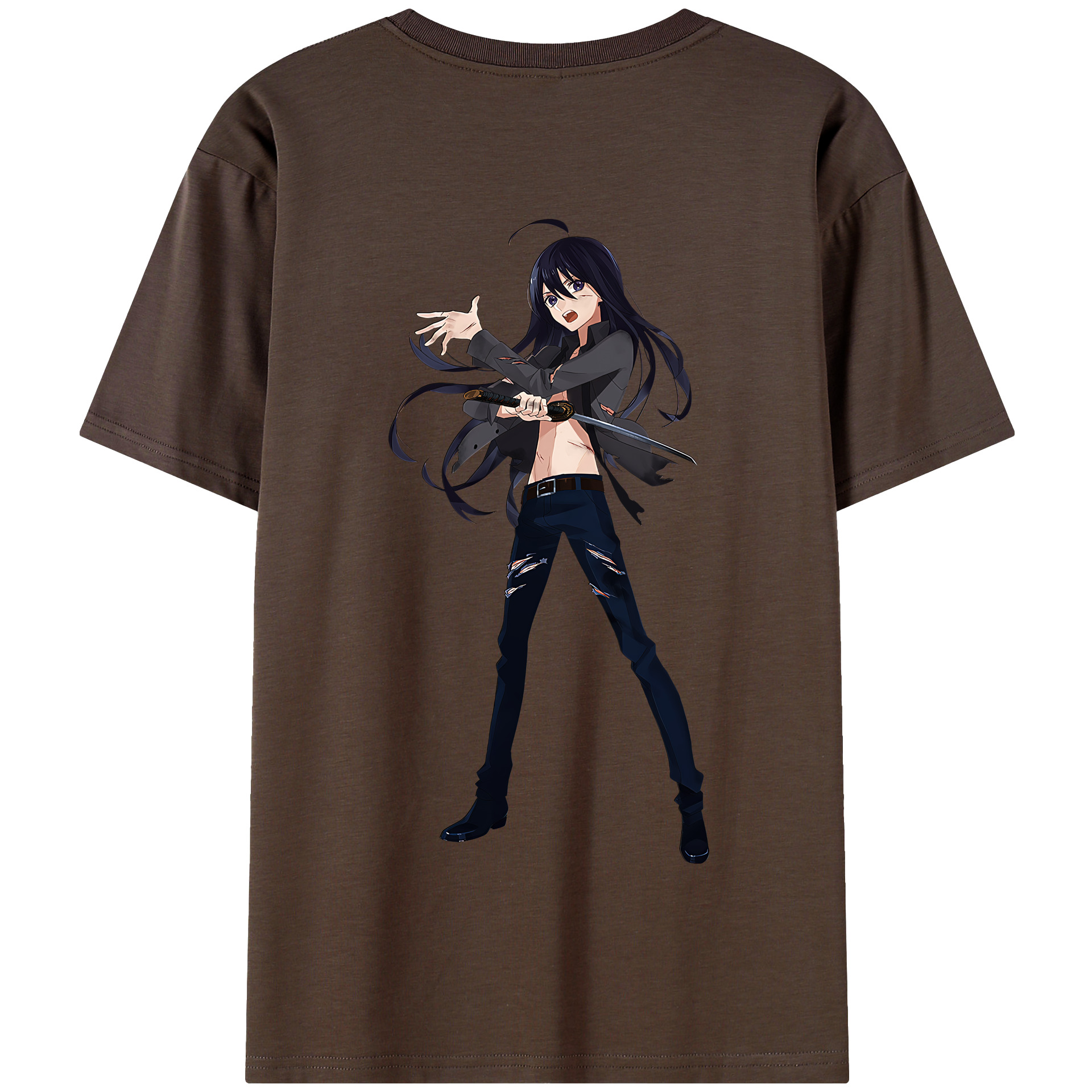 （画像用） 刀剣乱舞 Touken Ranbu 綿100％半袖Tシャツ（背面プリント）