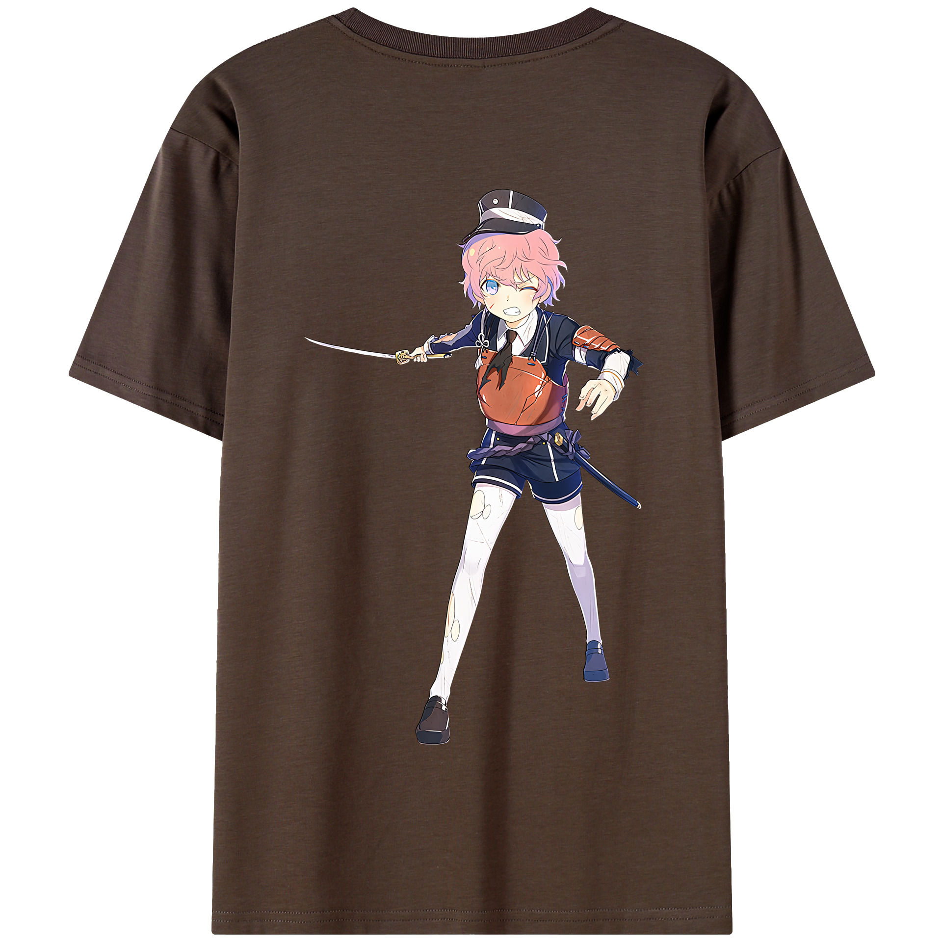 （画像用） 刀剣乱舞 Touken Ranbu 綿100％半袖Tシャツ（背面プリント）