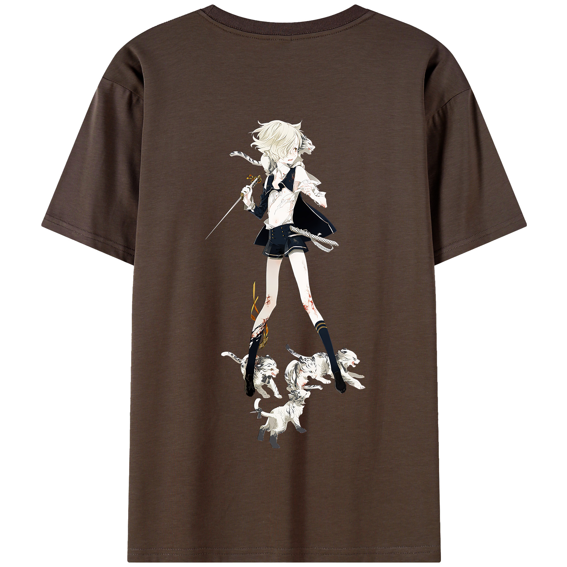 （画像用） 刀剣乱舞 Touken Ranbu 綿100％半袖Tシャツ（背面プリント）