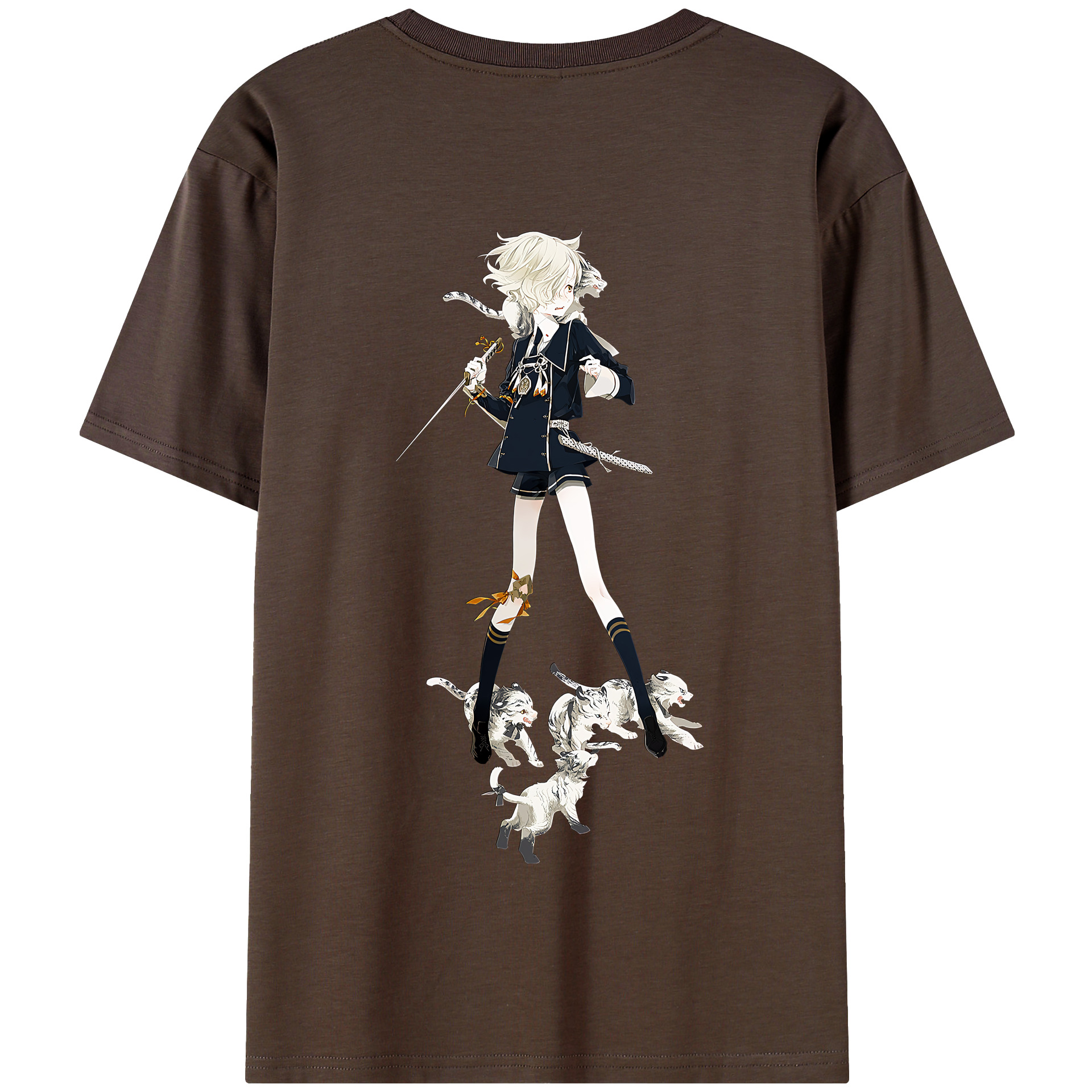 （画像用） 刀剣乱舞 Touken Ranbu 綿100％半袖Tシャツ（背面プリント）
