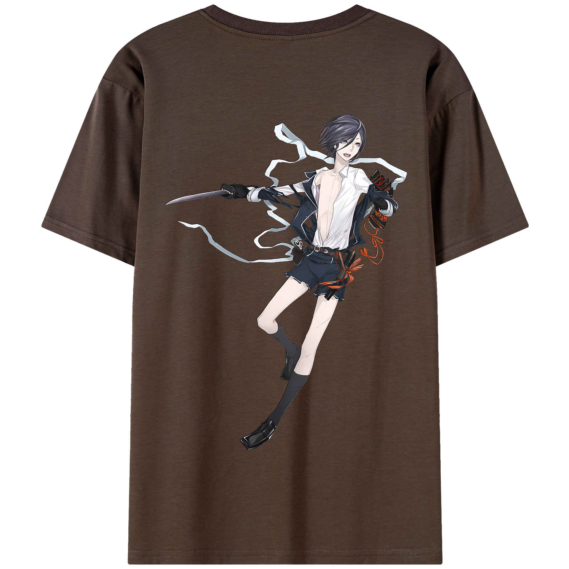 （画像用） 刀剣乱舞 Touken Ranbu 綿100％半袖Tシャツ（背面プリント）