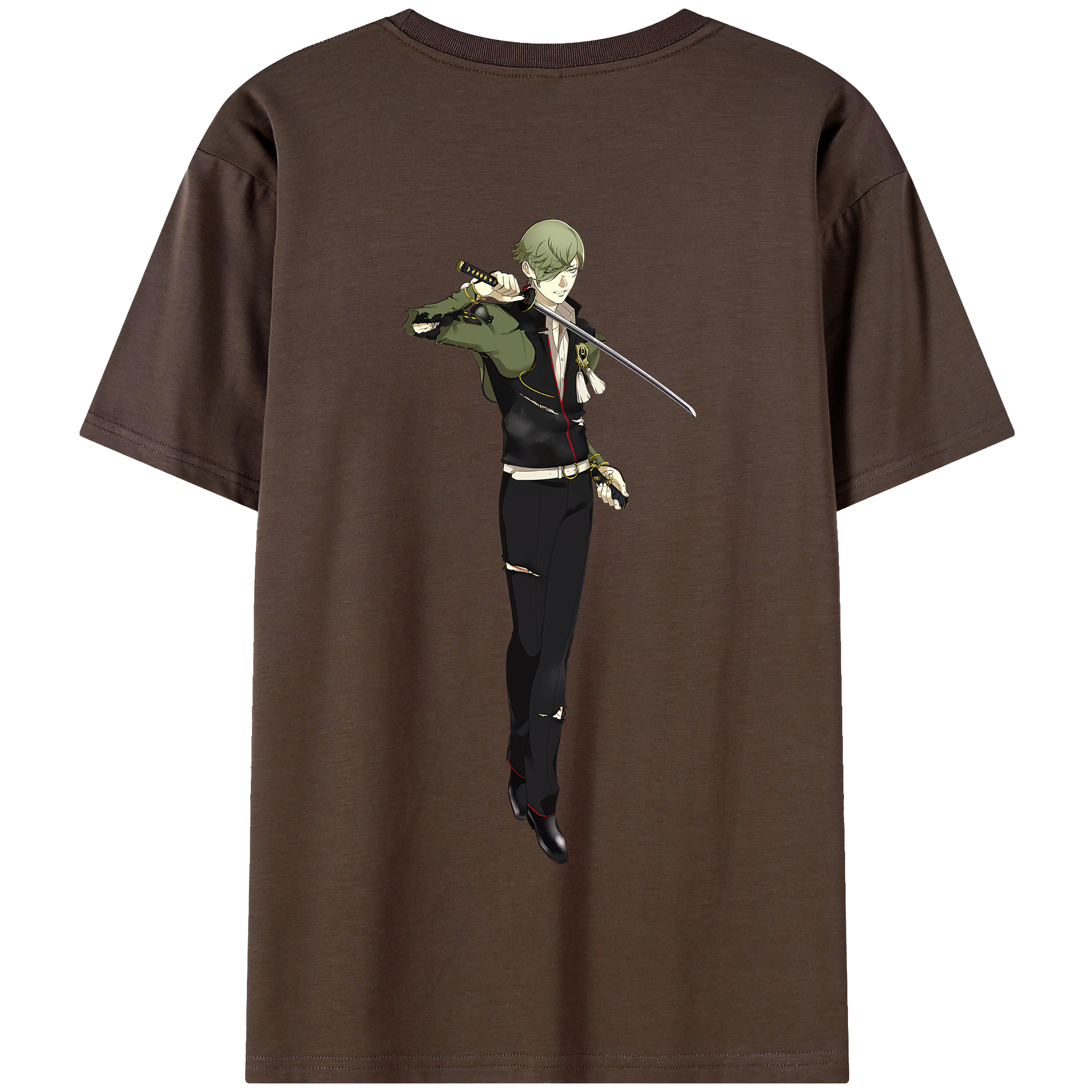 （画像用） 刀剣乱舞 Touken Ranbu 綿100％半袖Tシャツ（背面プリント）