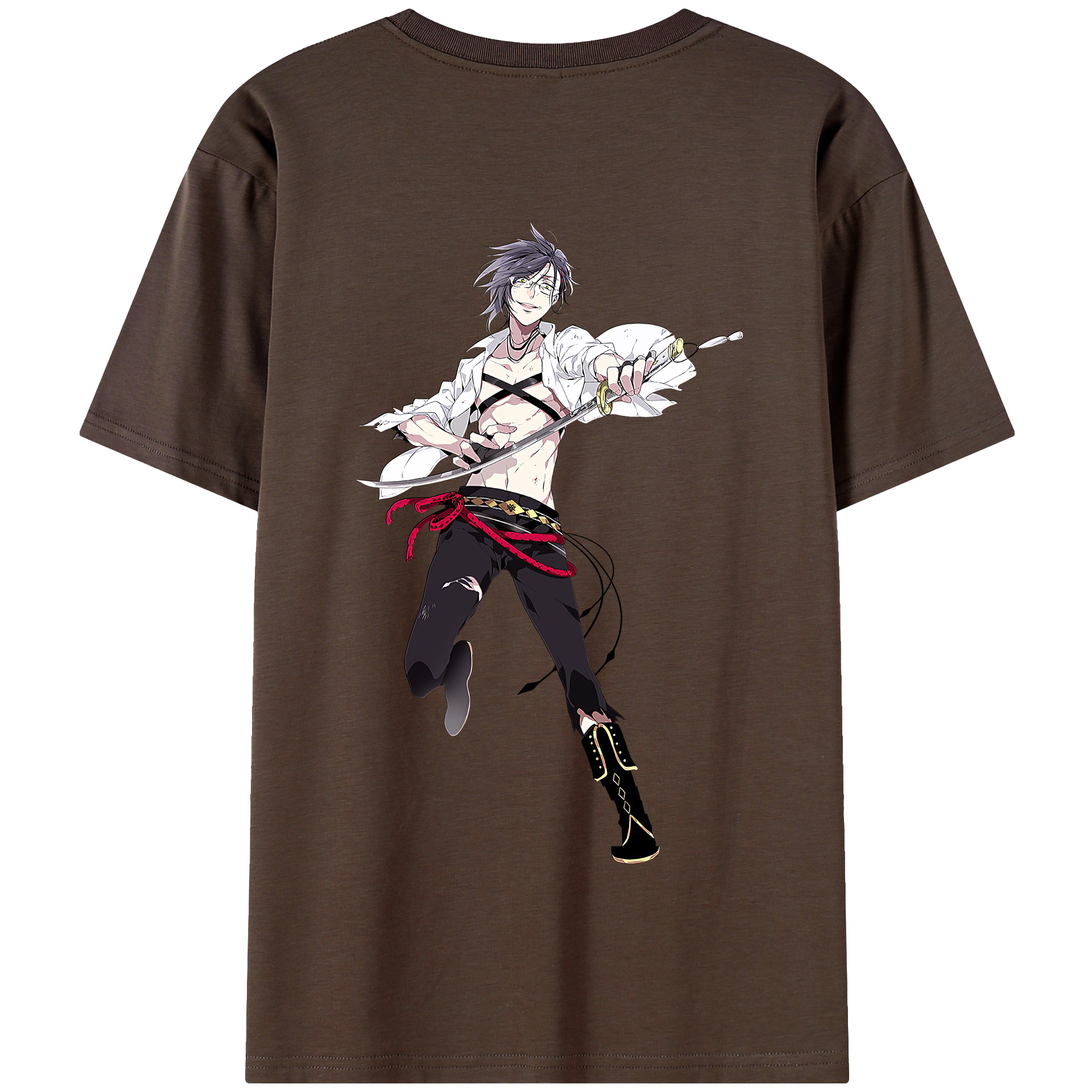 （画像用） 刀剣乱舞 Touken Ranbu 綿100％半袖Tシャツ（背面プリント）