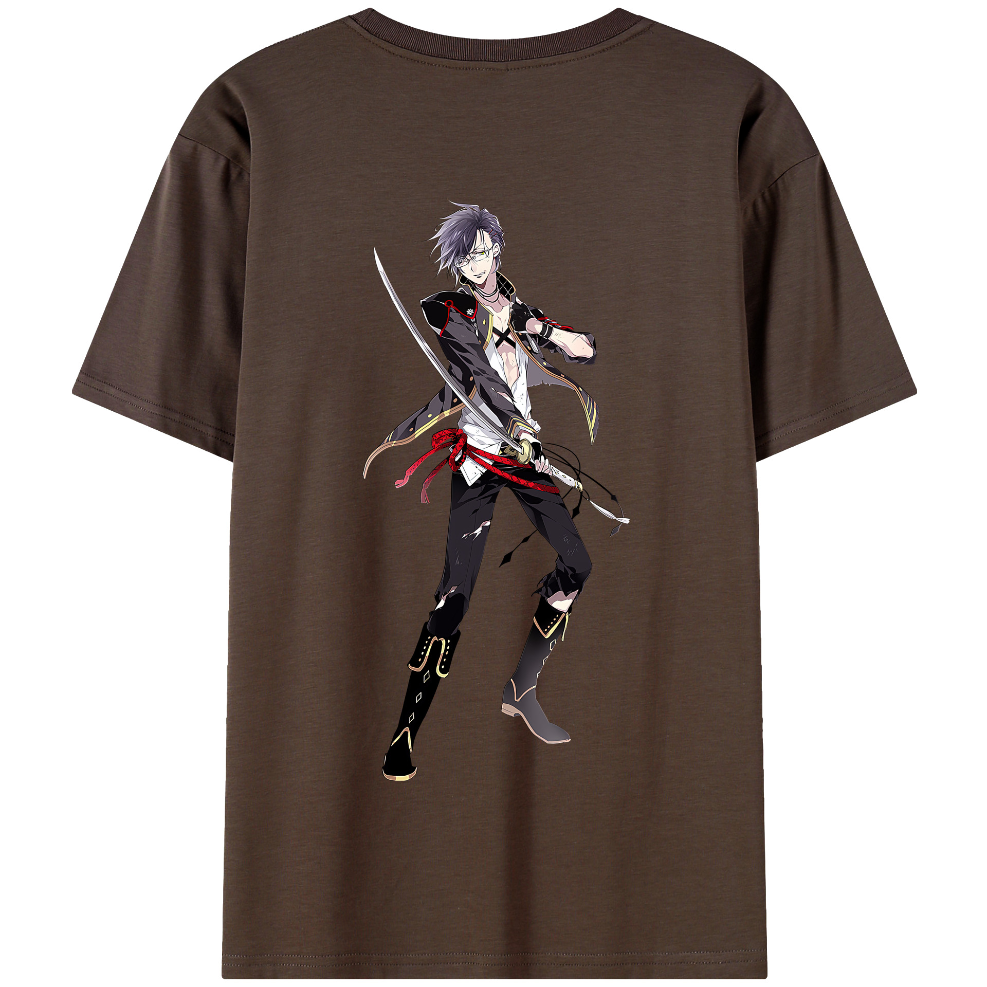 （画像用） 刀剣乱舞 Touken Ranbu 綿100％半袖Tシャツ（背面プリント）