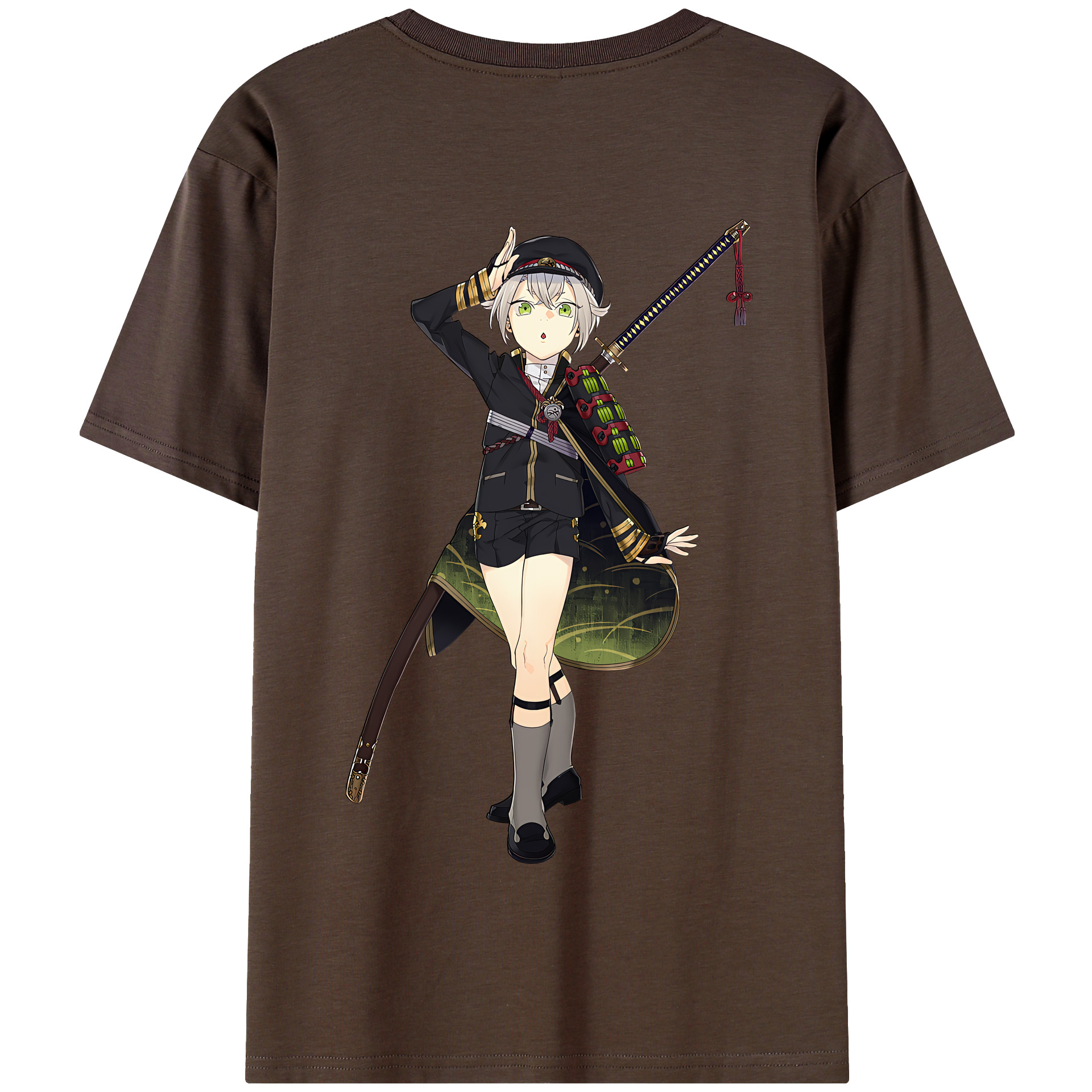 （画像用） 刀剣乱舞 Touken Ranbu 綿100％半袖Tシャツ（背面プリント）
