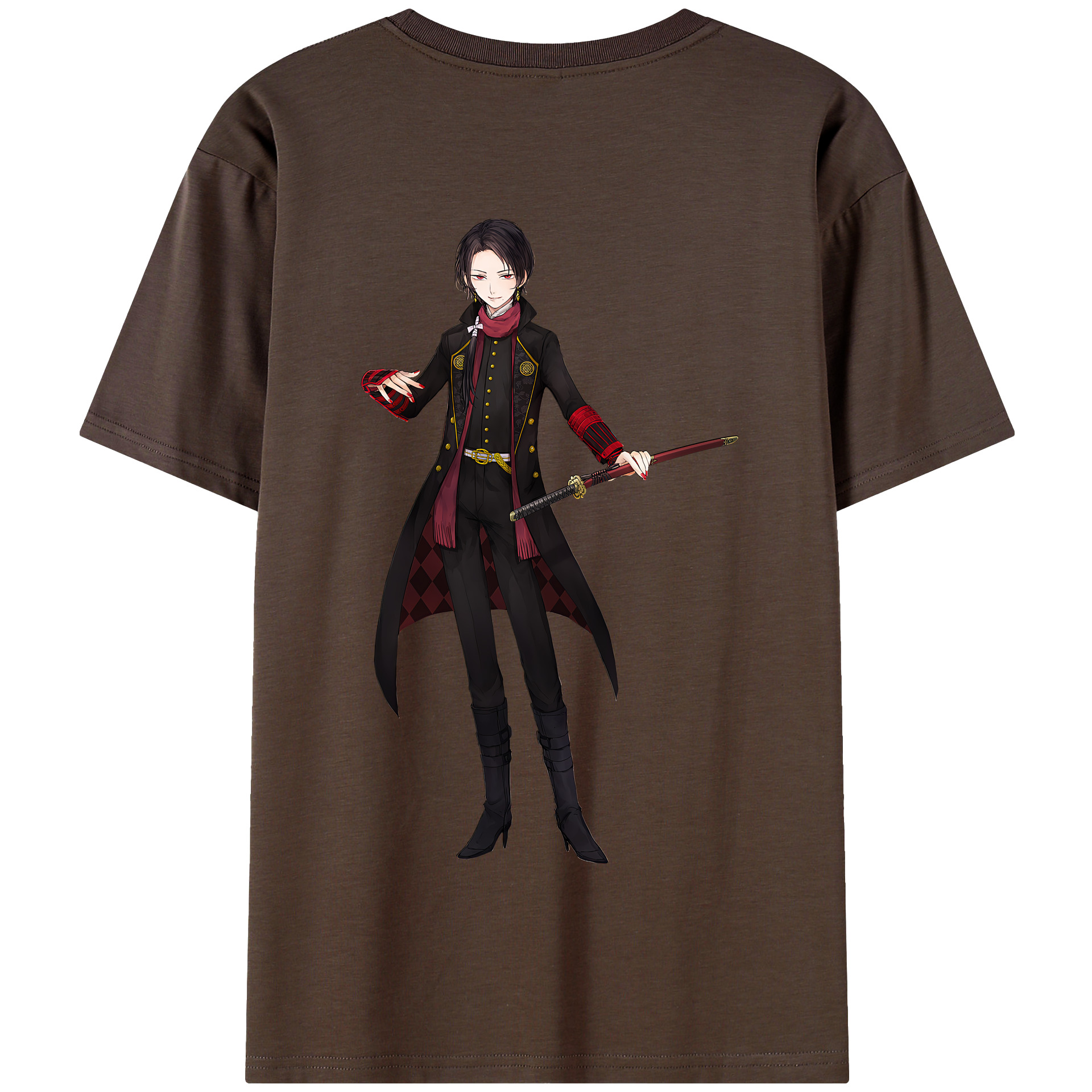 （画像用） 刀剣乱舞 Touken Ranbu 綿100％半袖Tシャツ（背面プリント）