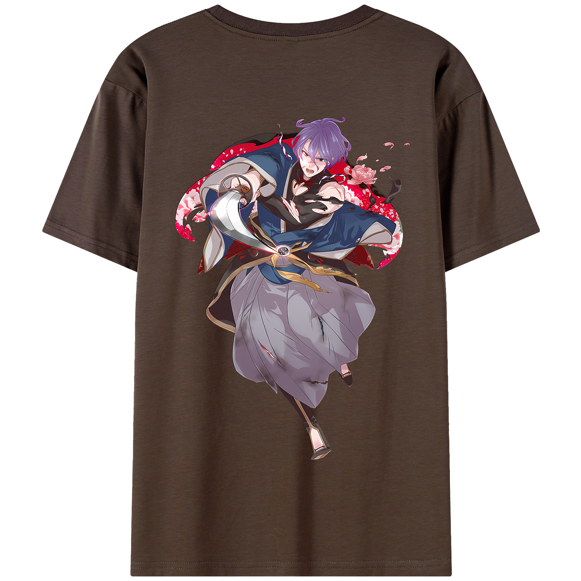 （画像用） 刀剣乱舞 Touken Ranbu 綿100％半袖Tシャツ（背面プリント）