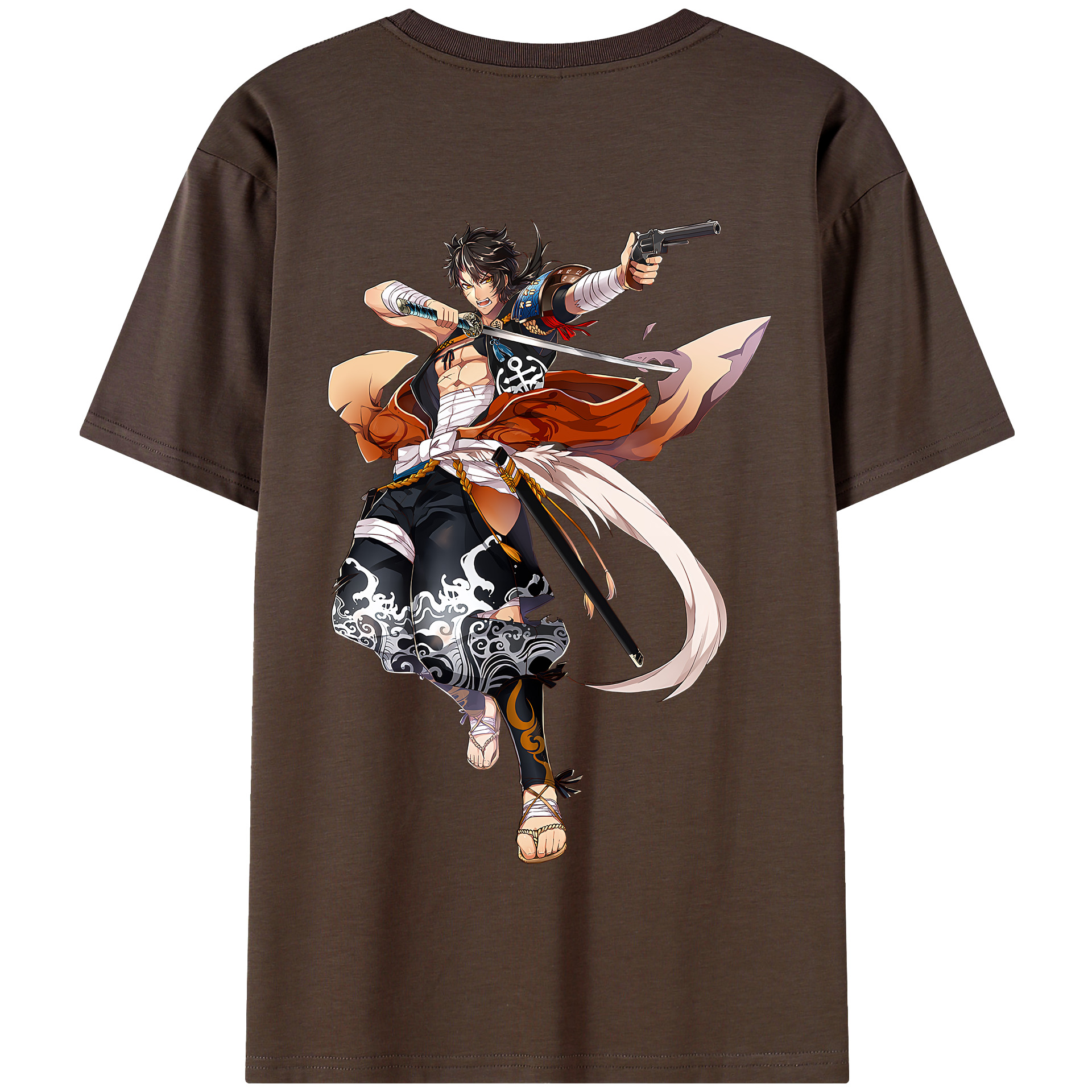（画像用） 刀剣乱舞 Touken Ranbu 綿100％半袖Tシャツ（背面プリント）
