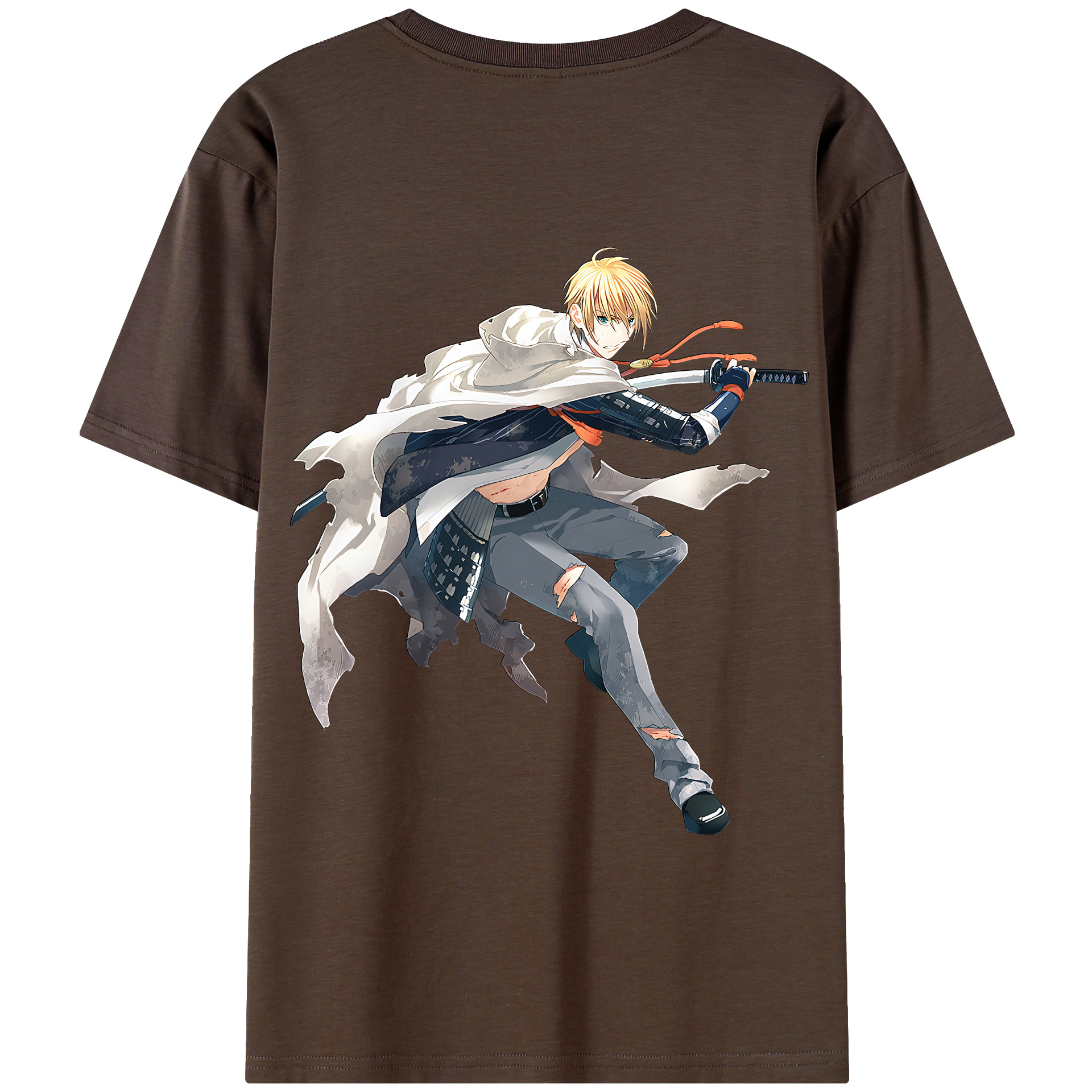 （画像用） 刀剣乱舞 Touken Ranbu 綿100％半袖Tシャツ（背面プリント）