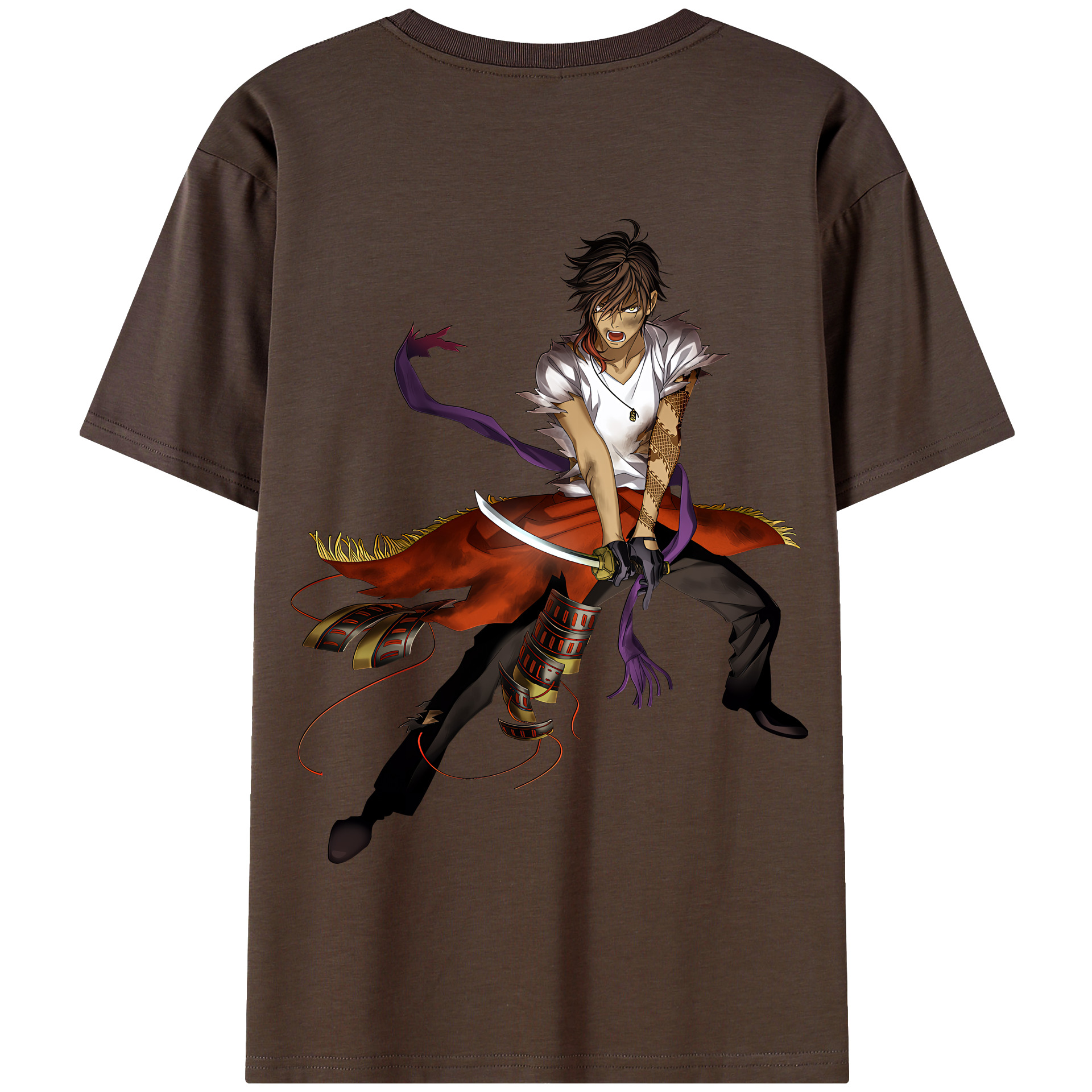 （画像用） 刀剣乱舞 Touken Ranbu 綿100％半袖Tシャツ（背面プリント）