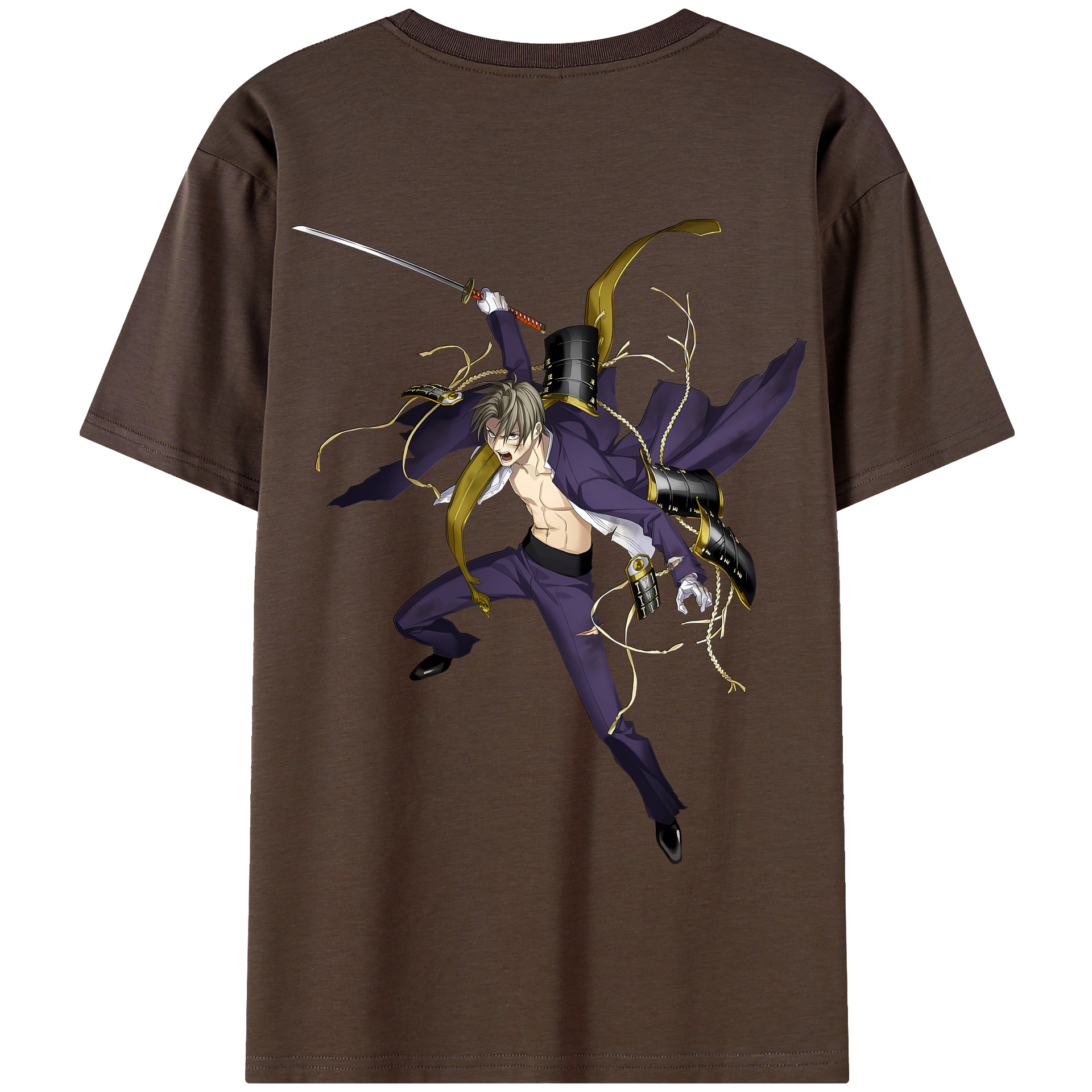 （画像用） 刀剣乱舞 Touken Ranbu 綿100％半袖Tシャツ（背面プリント）