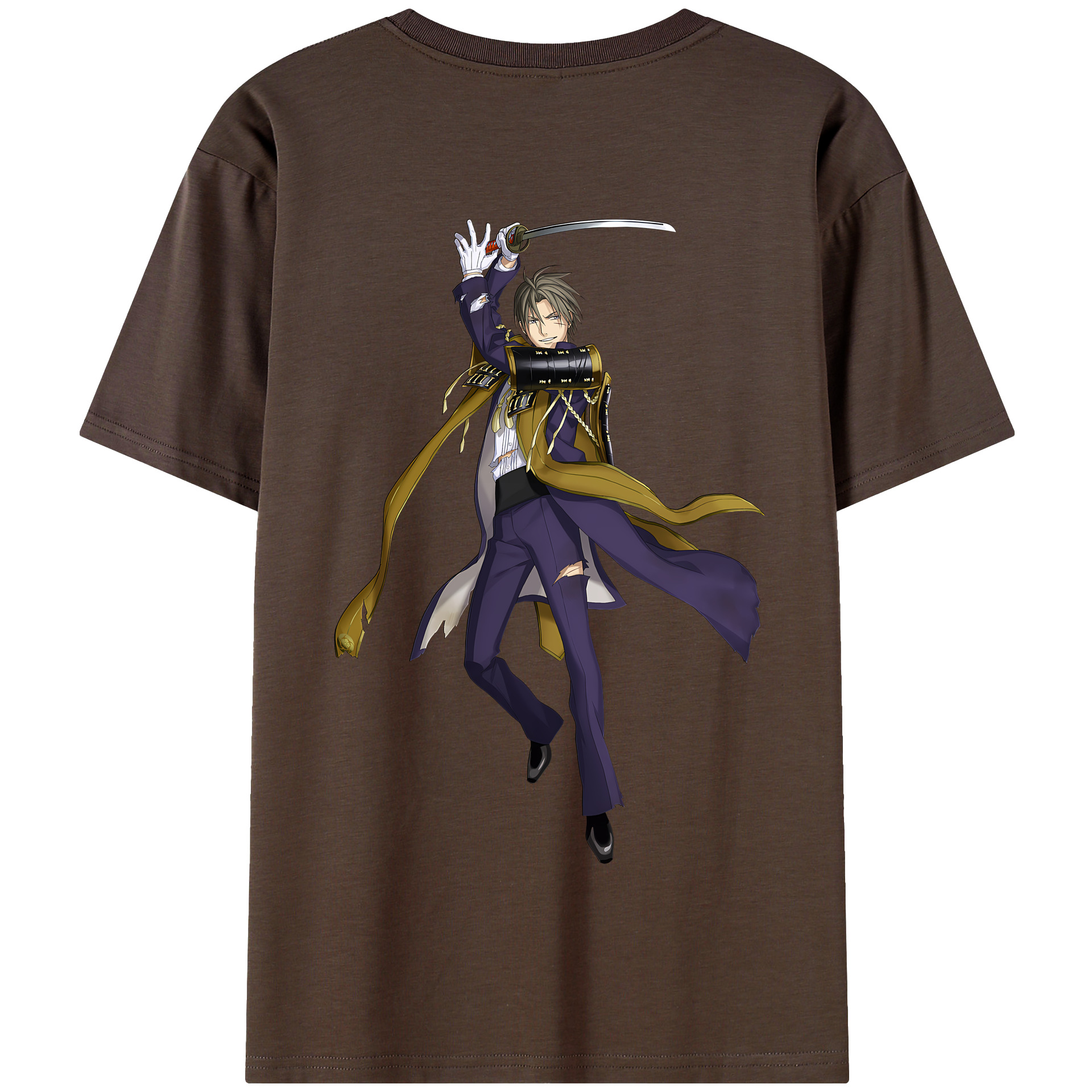 （画像用） 刀剣乱舞 Touken Ranbu 綿100％半袖Tシャツ（背面プリント）