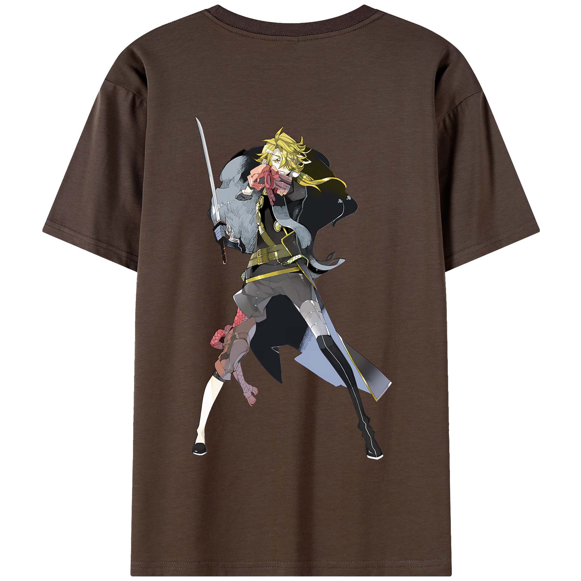 （画像用） 刀剣乱舞 Touken Ranbu 綿100％半袖Tシャツ（背面プリント）