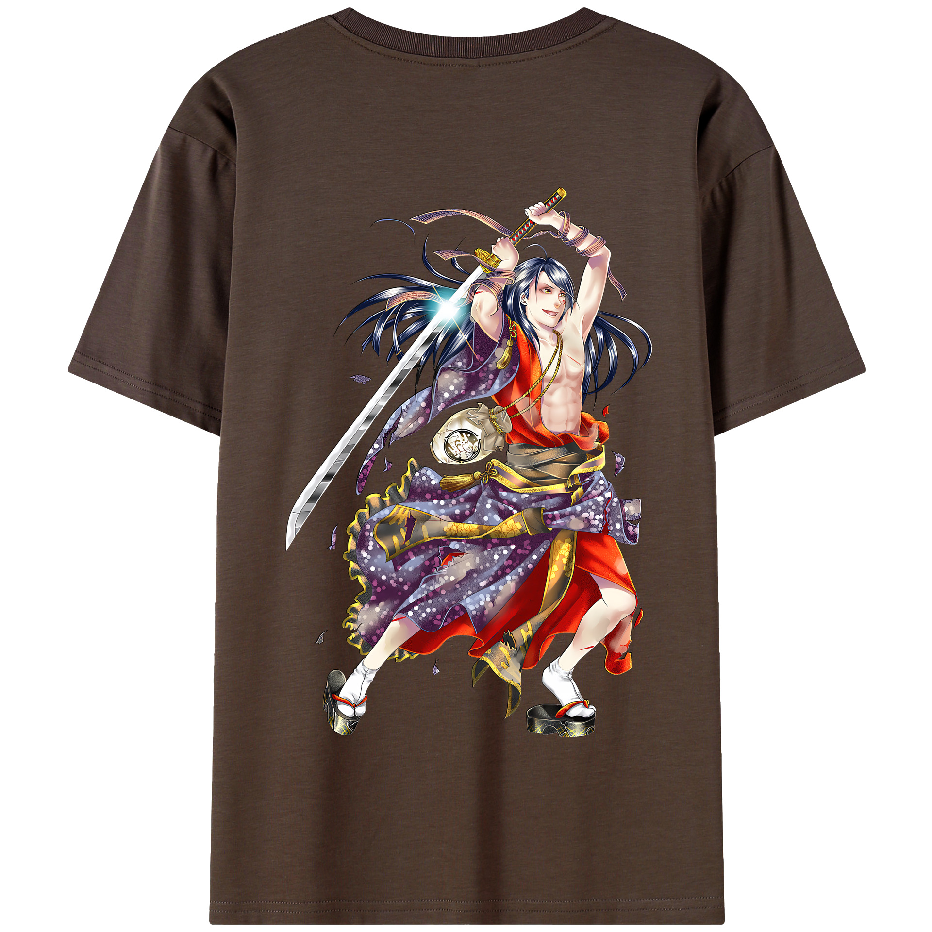 （画像用） 刀剣乱舞 Touken Ranbu 綿100％半袖Tシャツ（背面プリント）