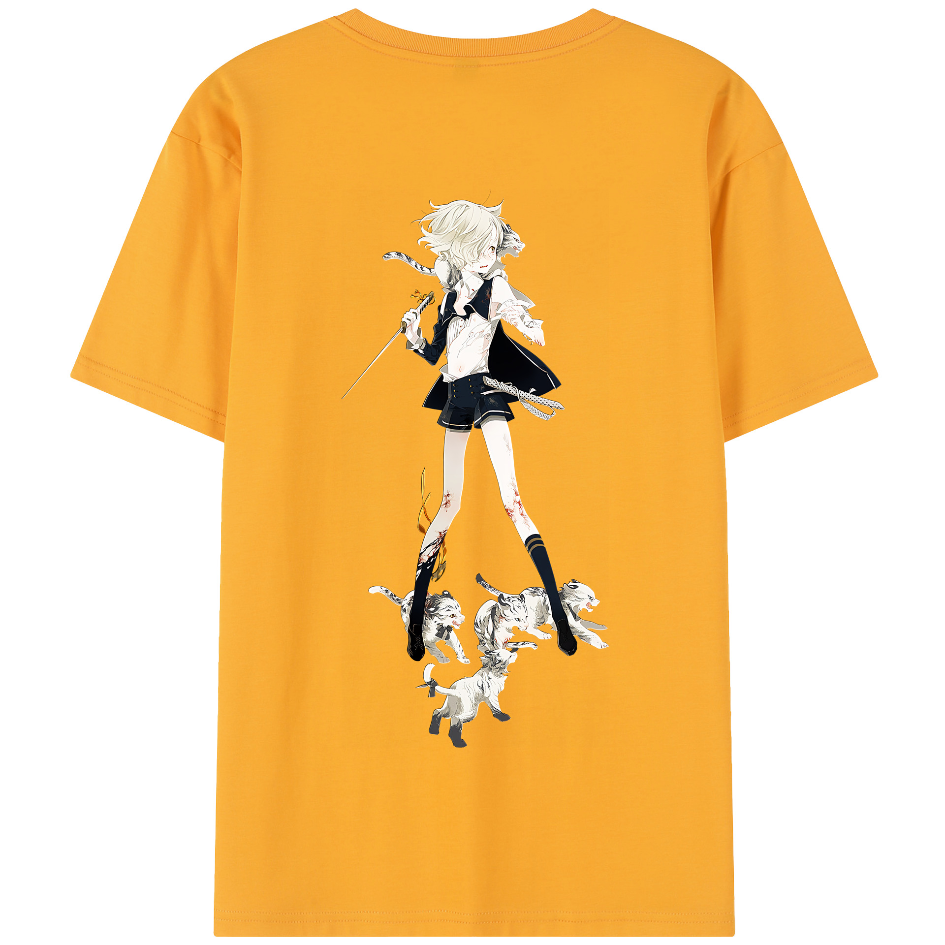 （画像用） 刀剣乱舞 Touken Ranbu 綿100％半袖Tシャツ（背面プリント）