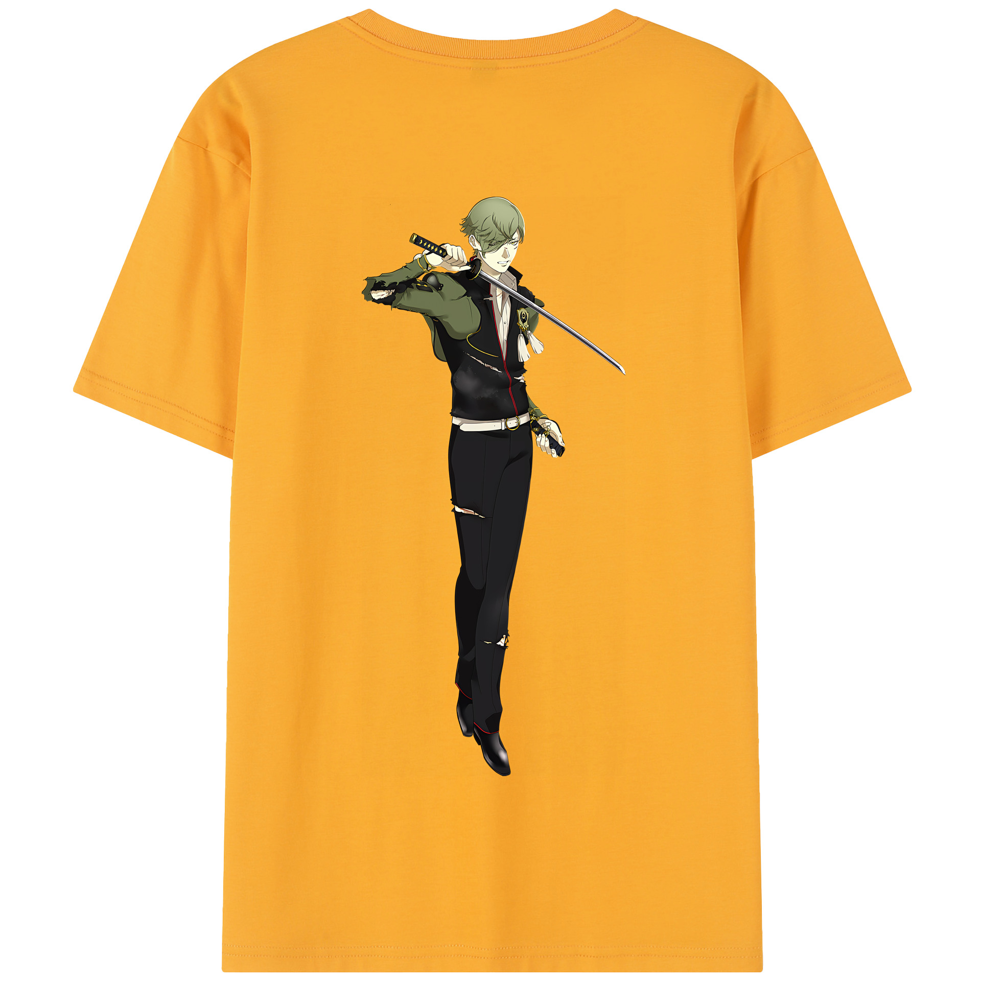 （画像用） 刀剣乱舞 Touken Ranbu 綿100％半袖Tシャツ（背面プリント）