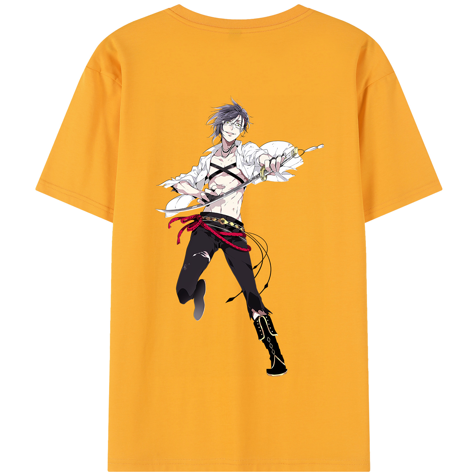 （画像用） 刀剣乱舞 Touken Ranbu 綿100％半袖Tシャツ（背面プリント）