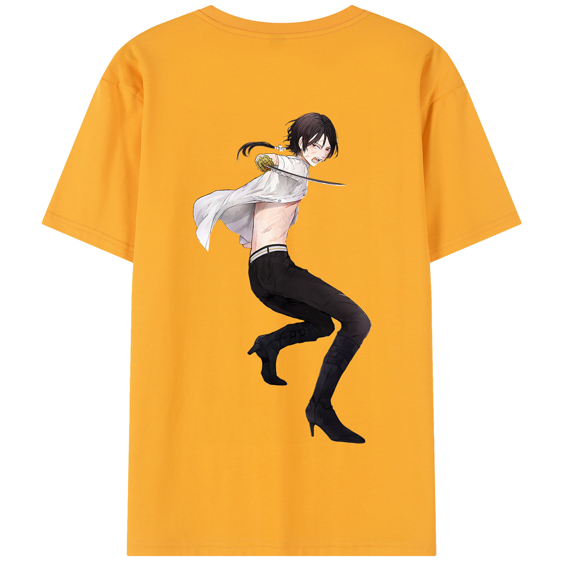 （画像用） 刀剣乱舞 Touken Ranbu 綿100％半袖Tシャツ（背面プリント）