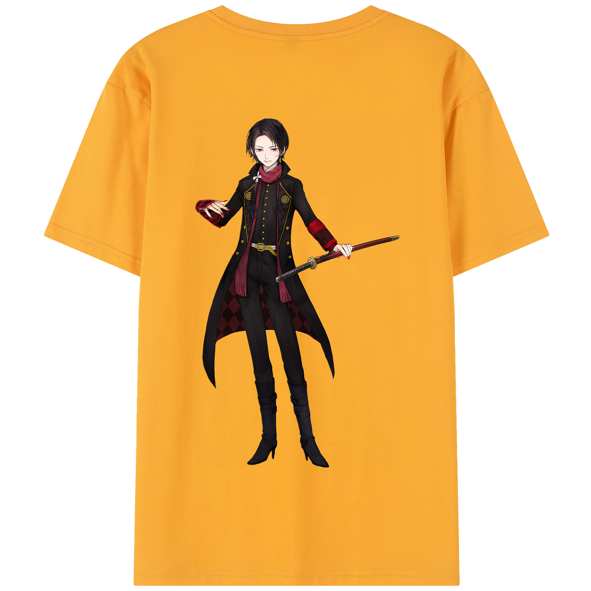 （画像用） 刀剣乱舞 Touken Ranbu 綿100％半袖Tシャツ（背面プリント）